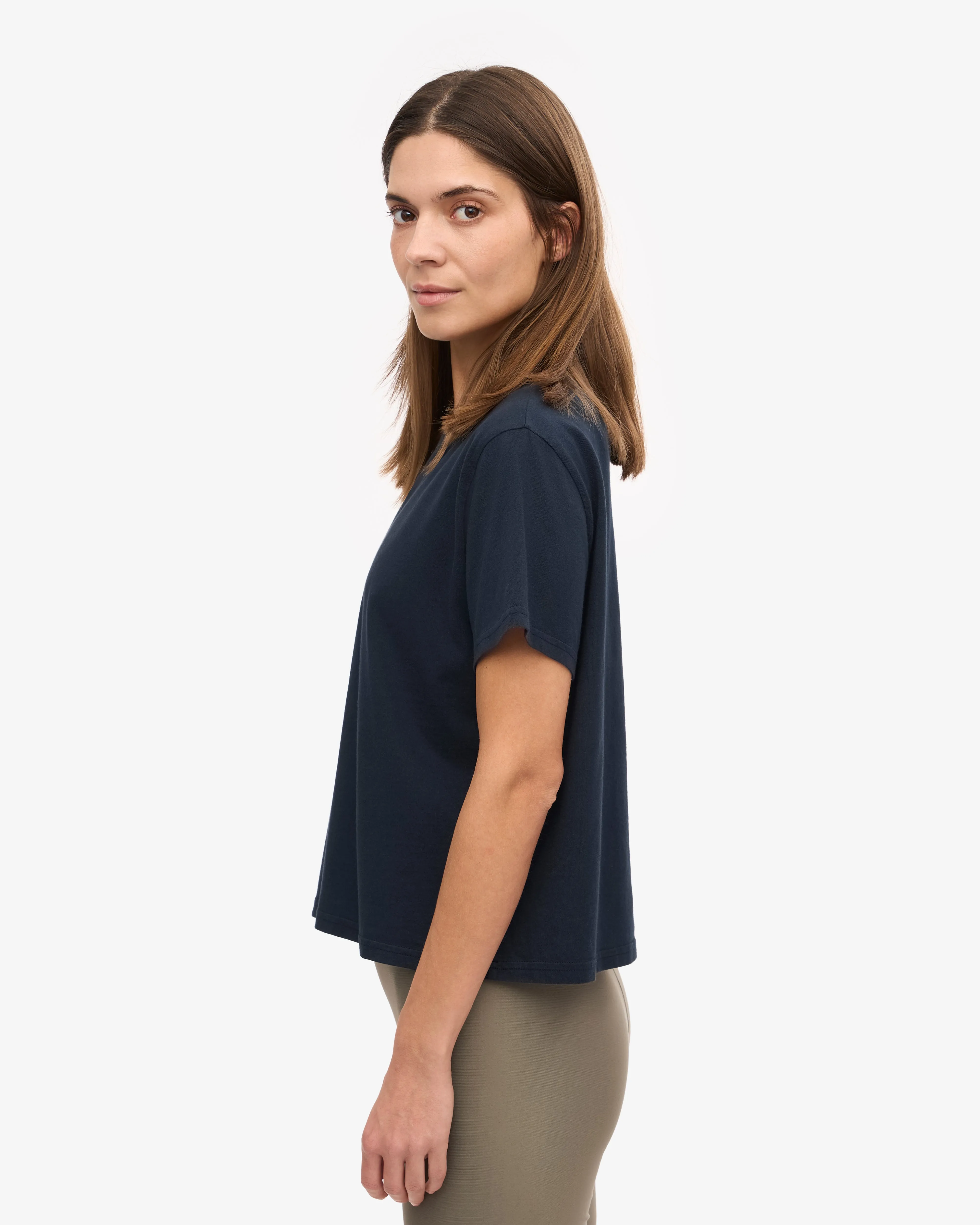 Organic Boxy Crop Tee - Navy Blue (3-Pack) sold by Colorful Standard product image thumbnail 3