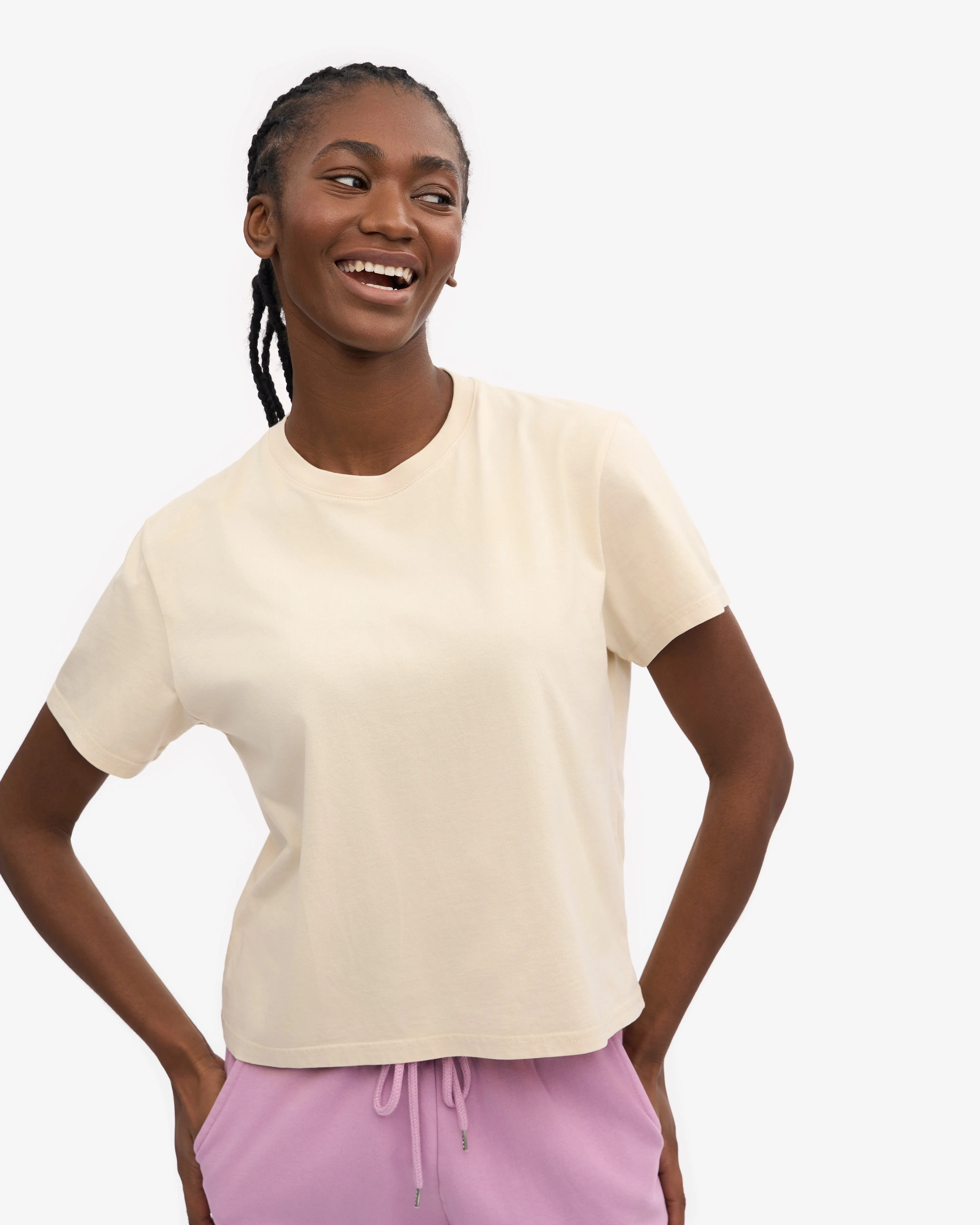 Organic Boxy Crop Tee - Ivory White (3-Pack) sold by Colorful Standard product image thumbnail 2