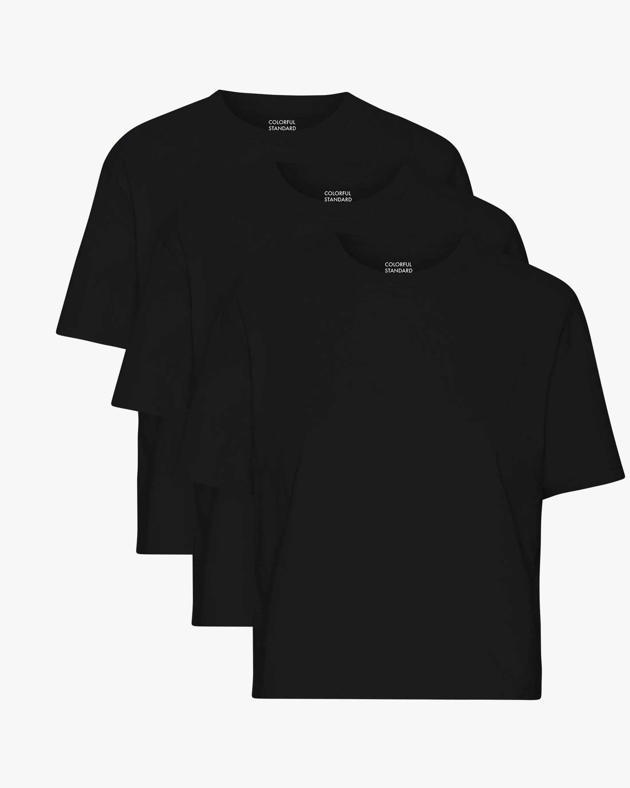 Organic Boxy Crop Tee - Deep Black (3-Pack) sold by Colorful Standard