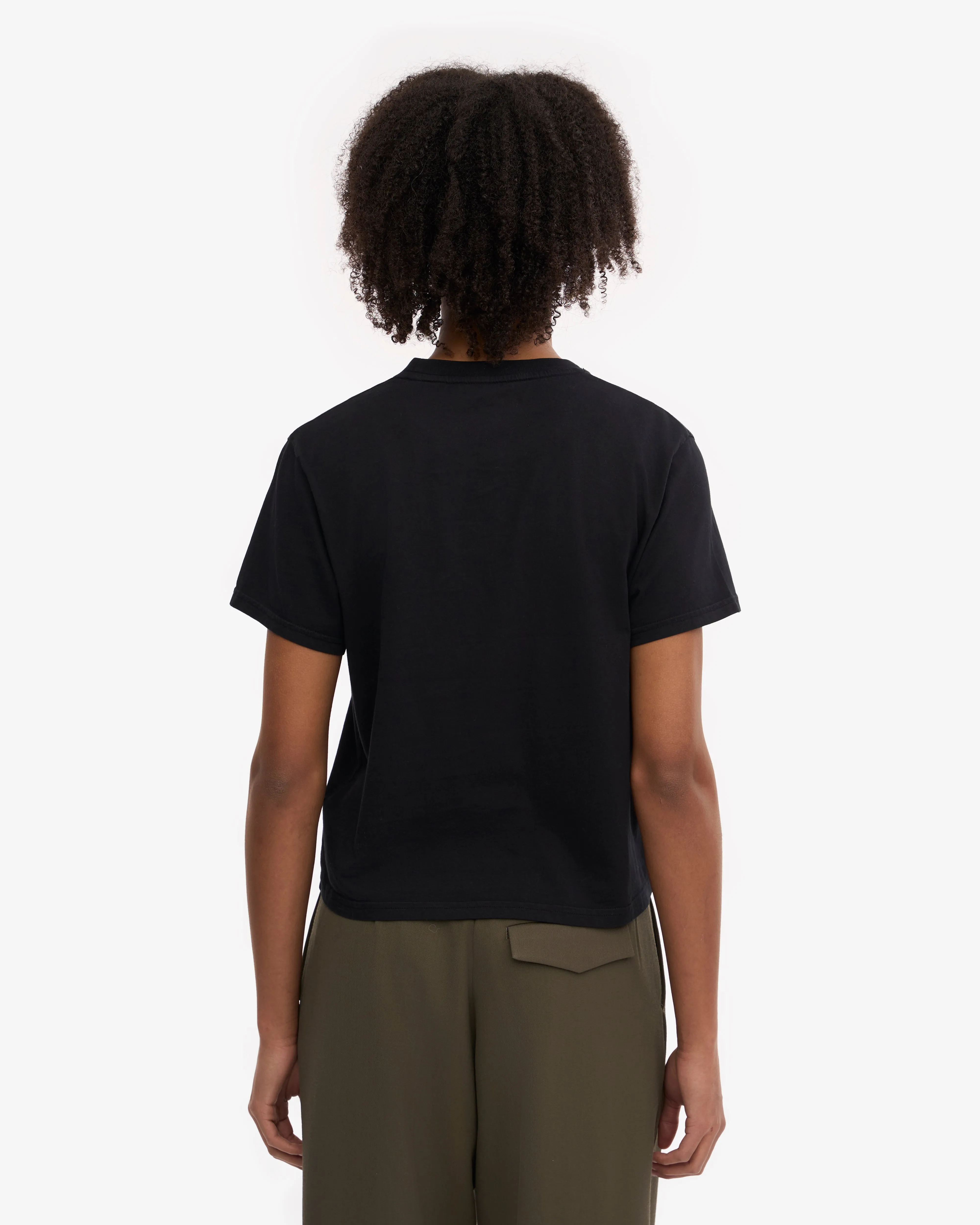 Organic Boxy Crop Tee - Deep Black (3-Pack) sold by Colorful Standard product image thumbnail 4