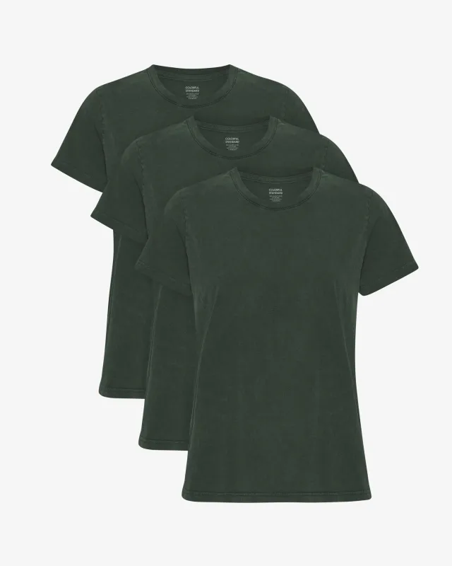 Women Light Organic Tee - Midnight Forest (3-Pack) sold by Colorful Standard