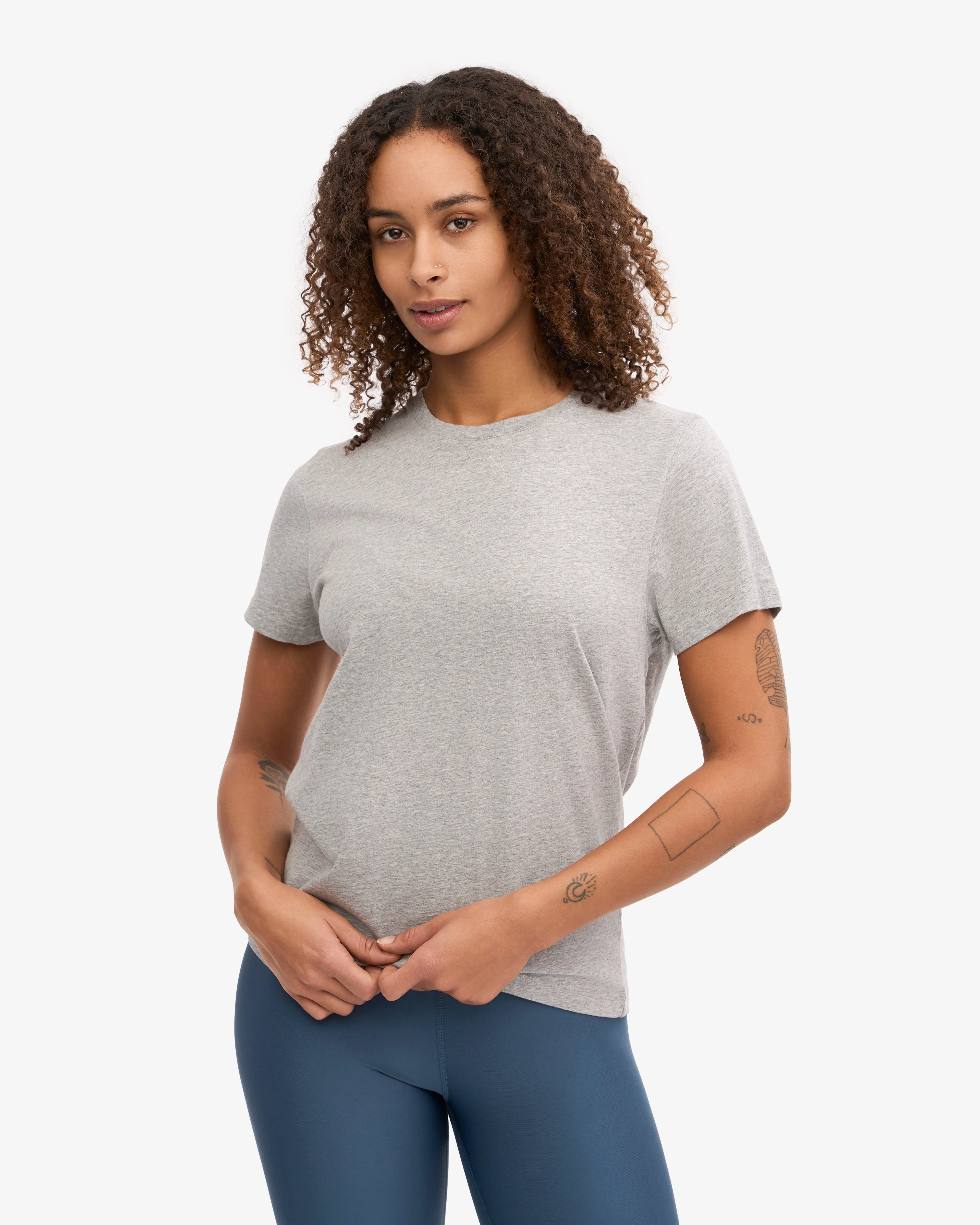 Women Light Organic Tee - Heather Grey (3-Pack) sold by Colorful Standard product image thumbnail 2