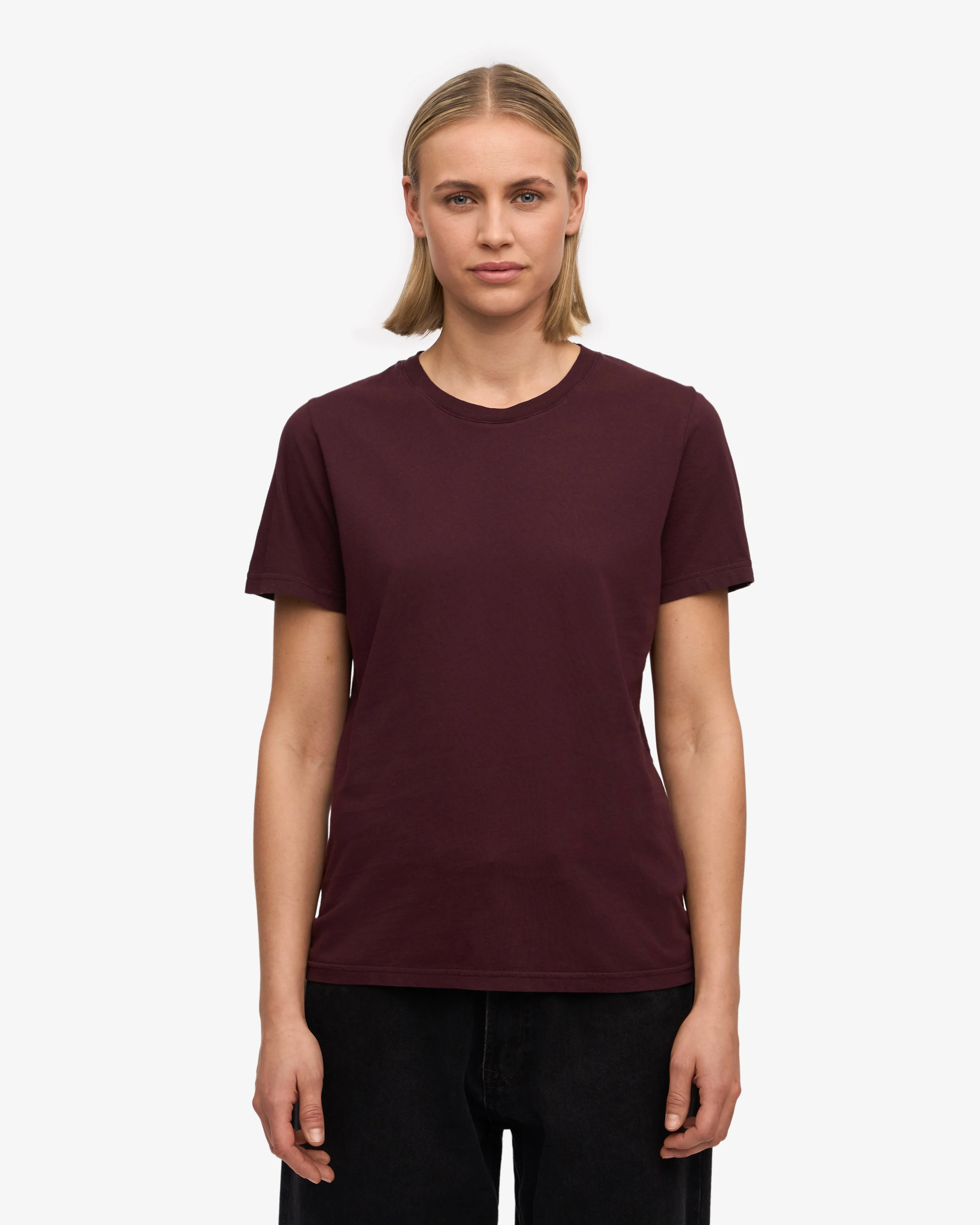 Women Light Organic Tee - Oxblood Red (3-Pack) sold by Colorful Standard product image thumbnail 2