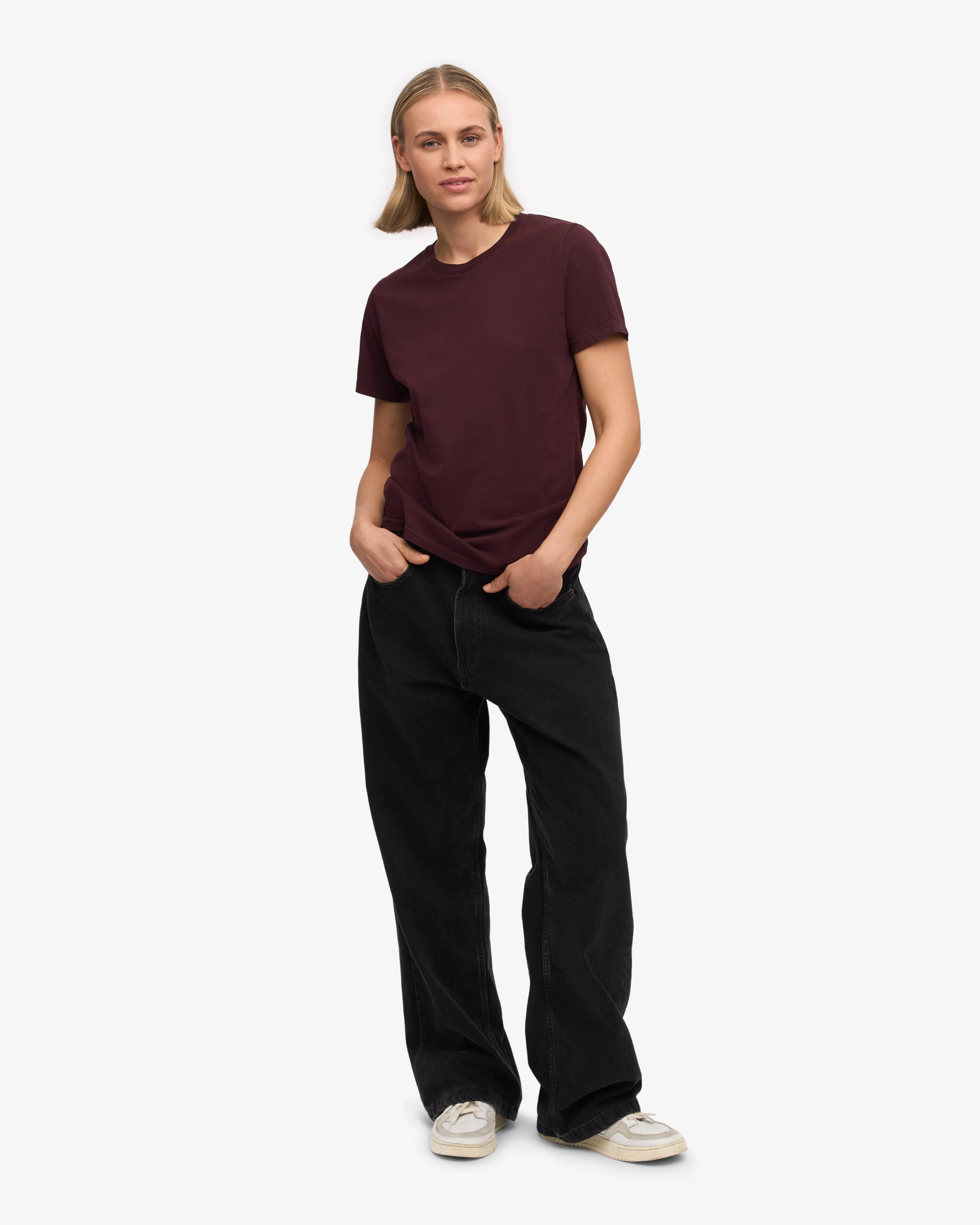 Women Light Organic Tee - Oxblood Red (3-Pack) sold by Colorful Standard product image thumbnail 5