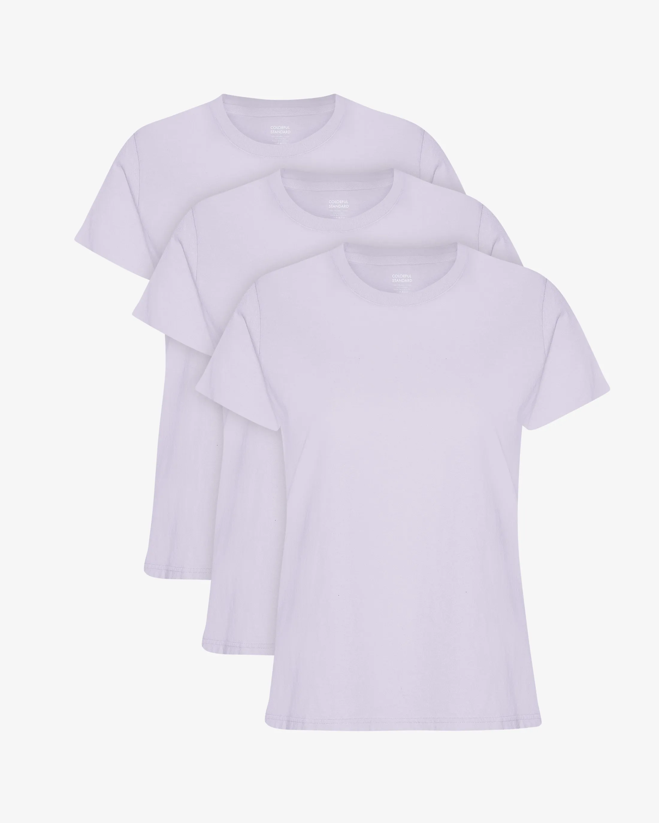 Women Light Organic Tee - Soft Lavender (3-Pack) sold by Colorful Standard