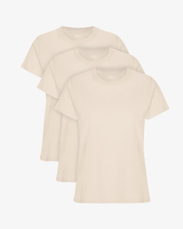 Women Light Organic Tee - Ivory White (3-Pack) sold by Colorful Standard