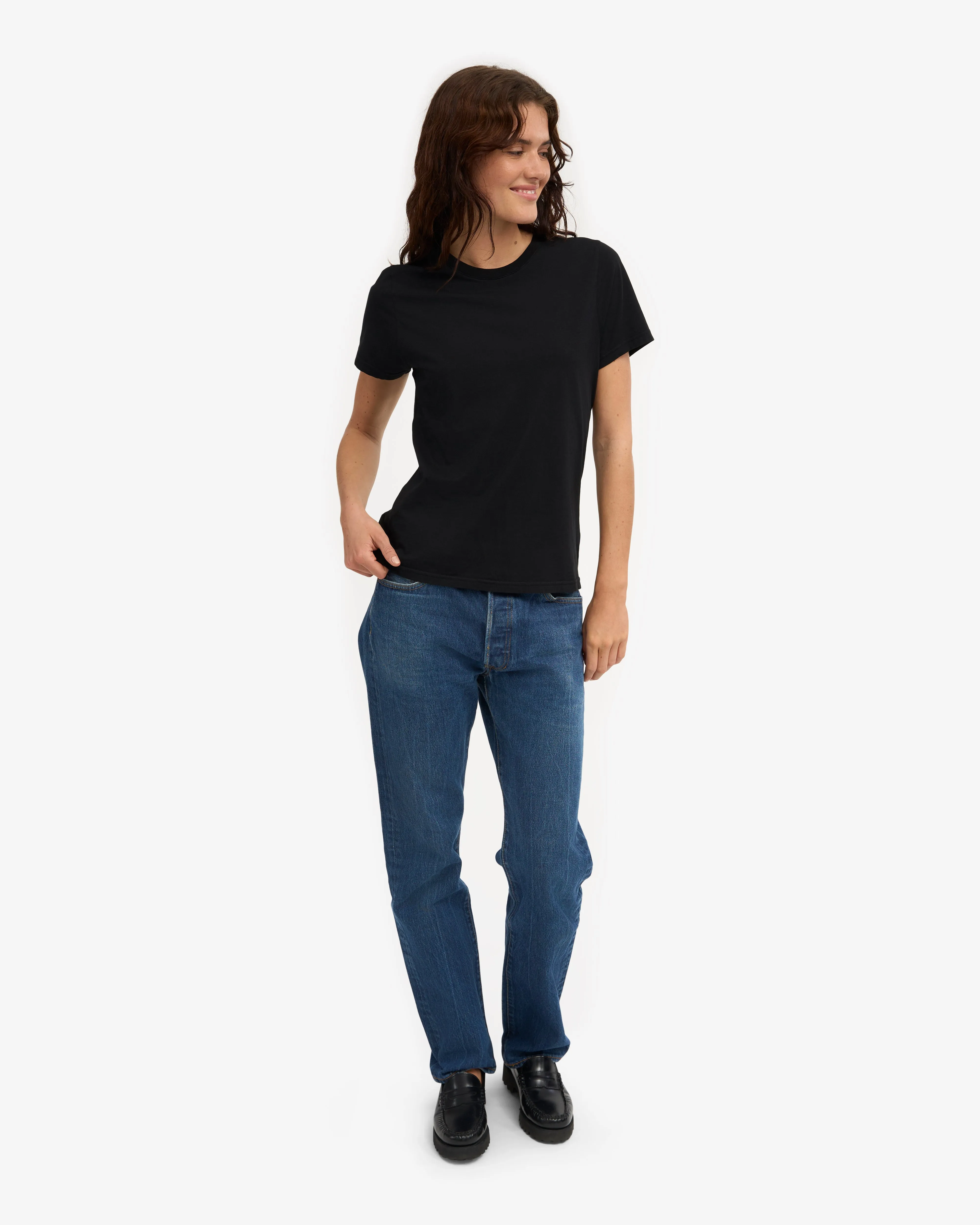 Women Light Organic Tee - Deep Black (3-Pack) sold by Colorful Standard product image thumbnail 5