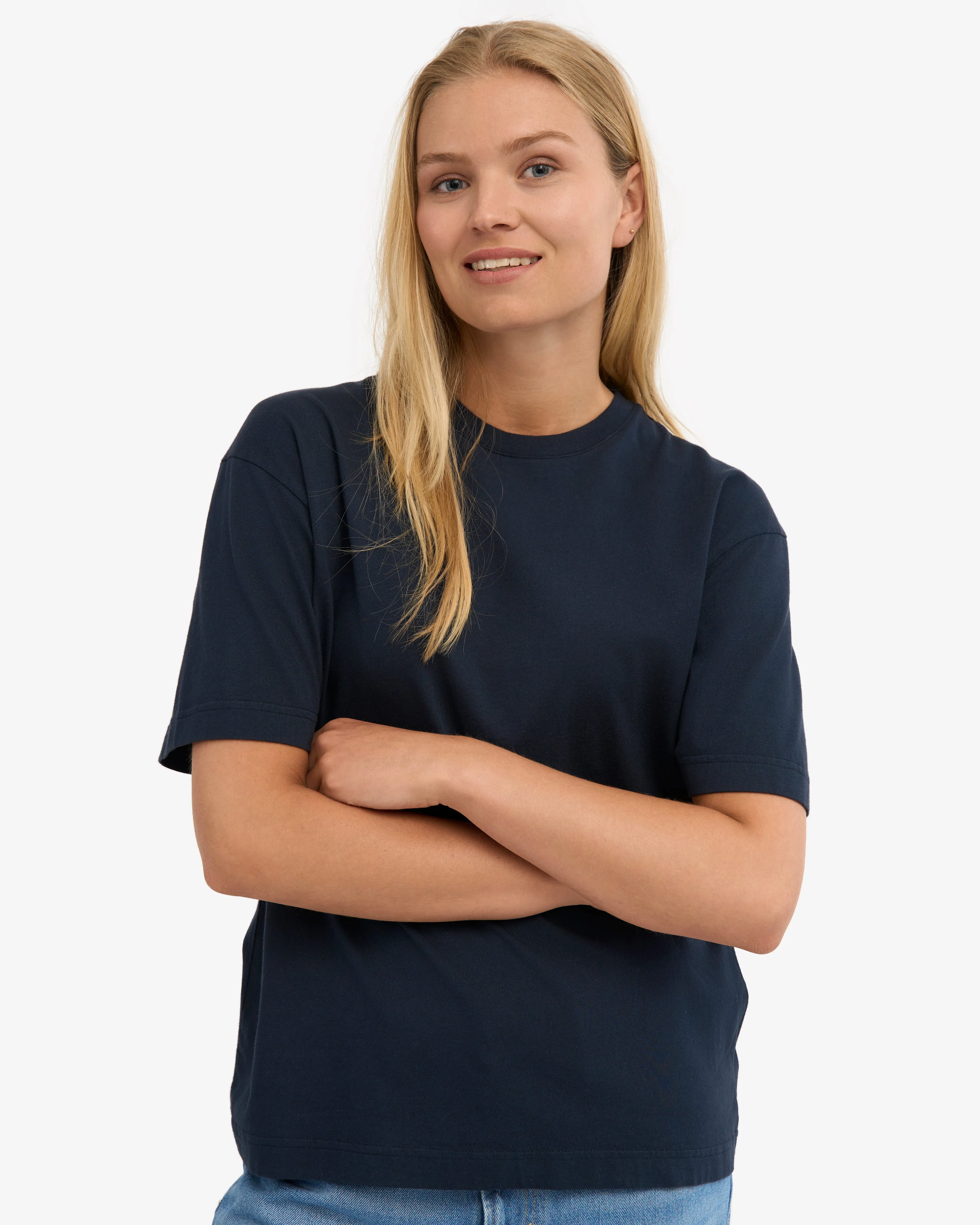 Oversized Organic T-Shirt - Navy Blue (3-Pack) sold by Colorful Standard product image thumbnail 5