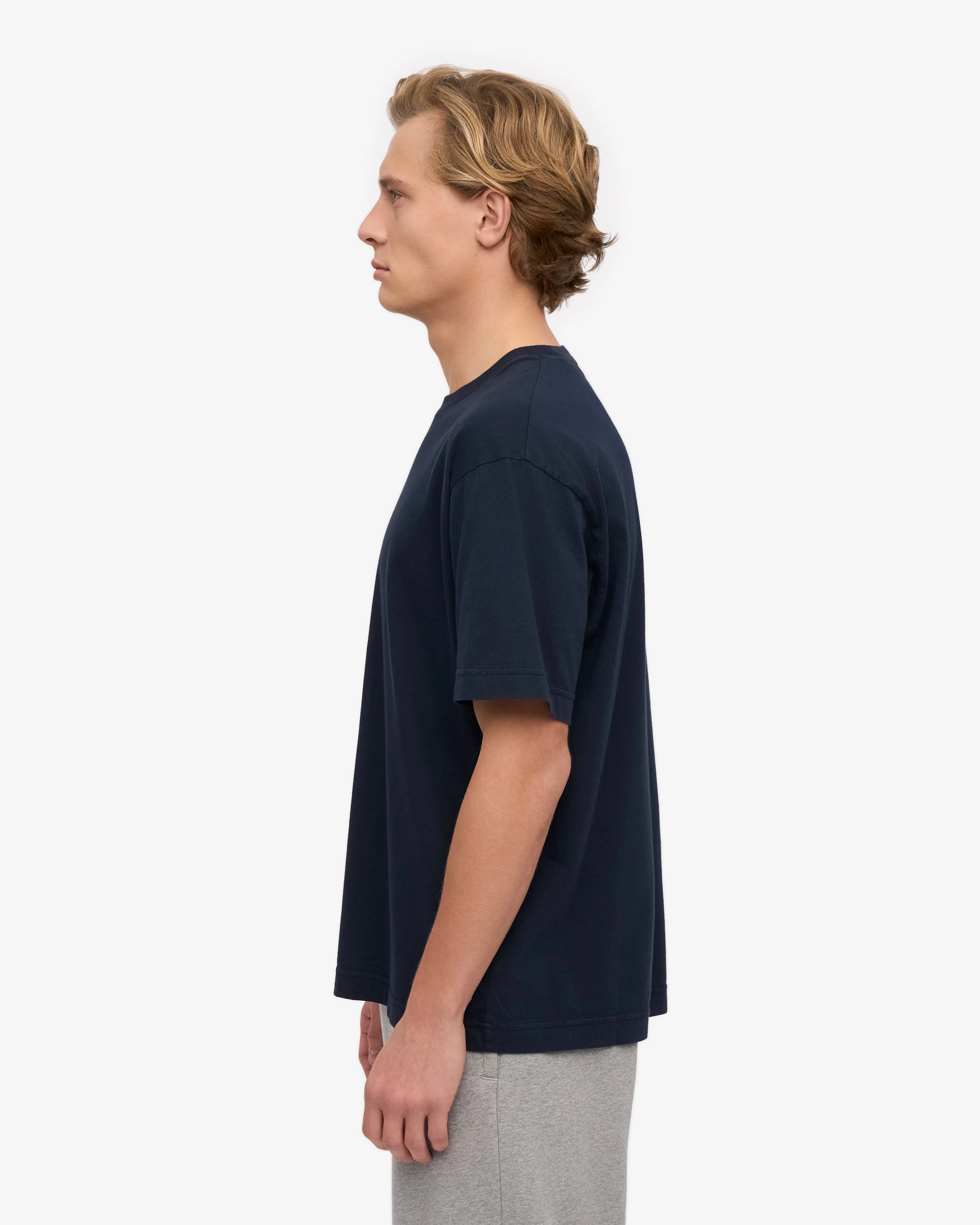 Oversized Organic T-Shirt - Navy Blue (3-Pack) sold by Colorful Standard product image thumbnail 3