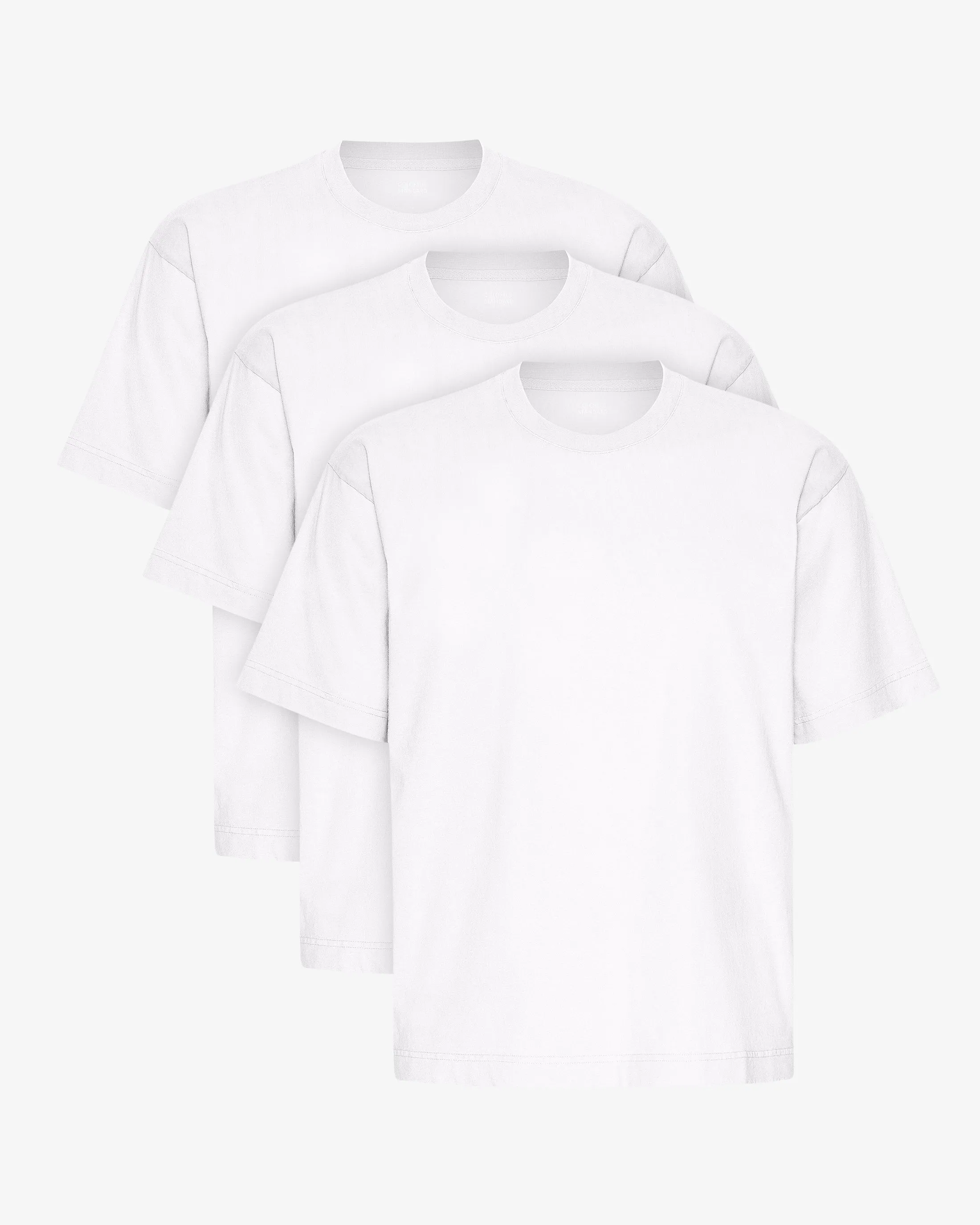 Oversized Organic T-Shirt - Optical White (3-Pack) sold by Colorful Standard