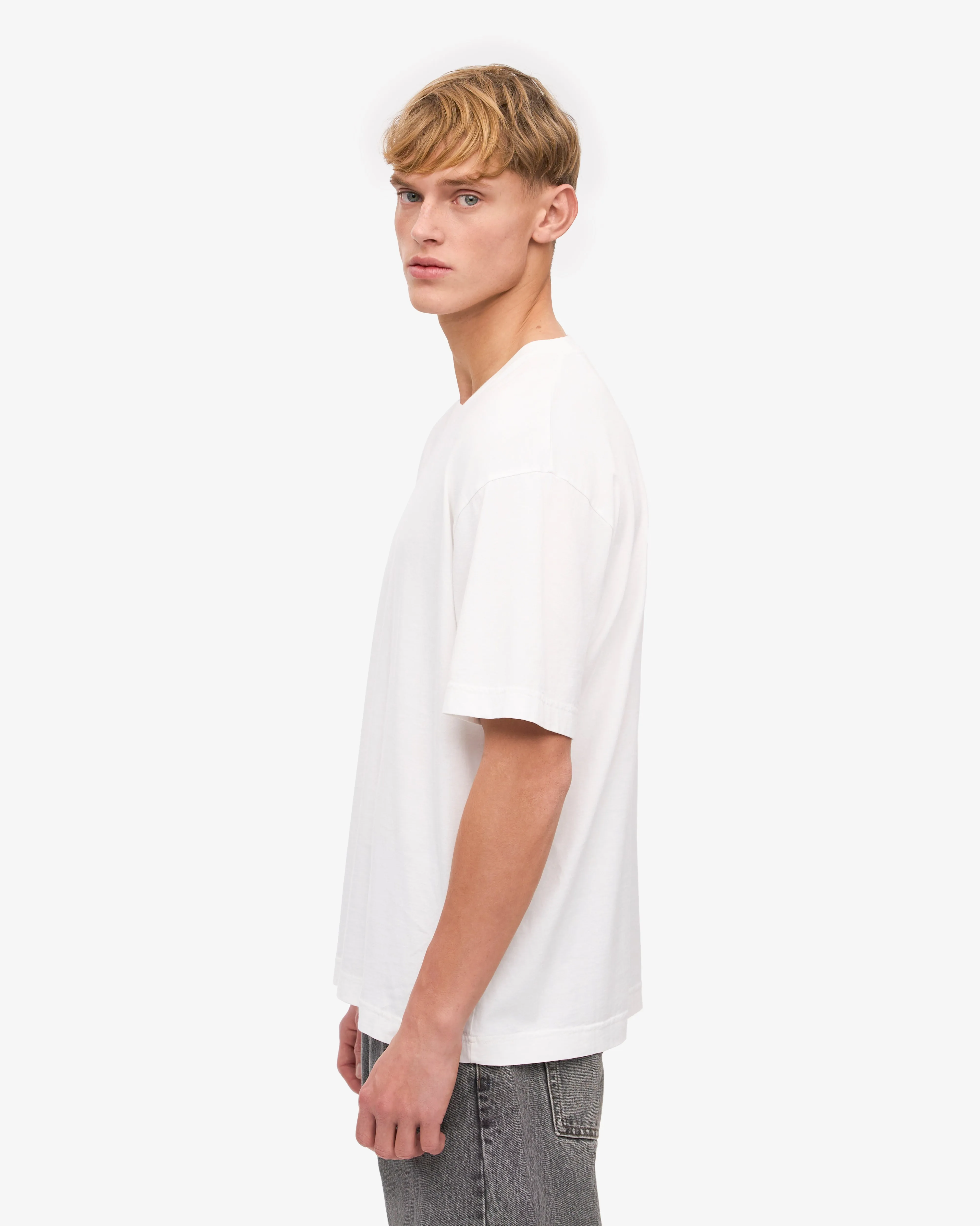 Oversized Organic T-Shirt - Optical White (3-Pack) sold by Colorful Standard product image thumbnail 3