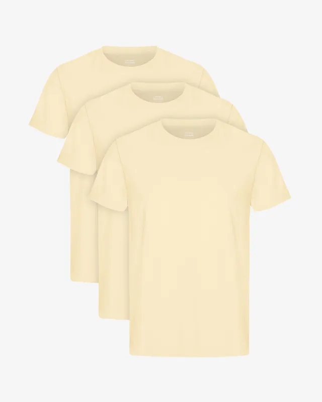 Classic Organic Tee - Soft Yellow (3-Pack) sold by Colorful Standard