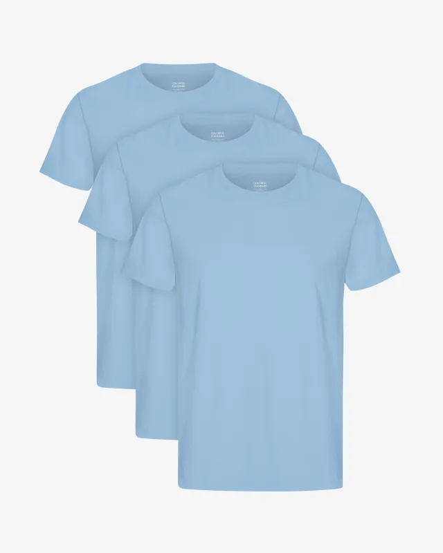 Classic Organic Tee - Seaside Blue (3-Pack) sold by Colorful Standard