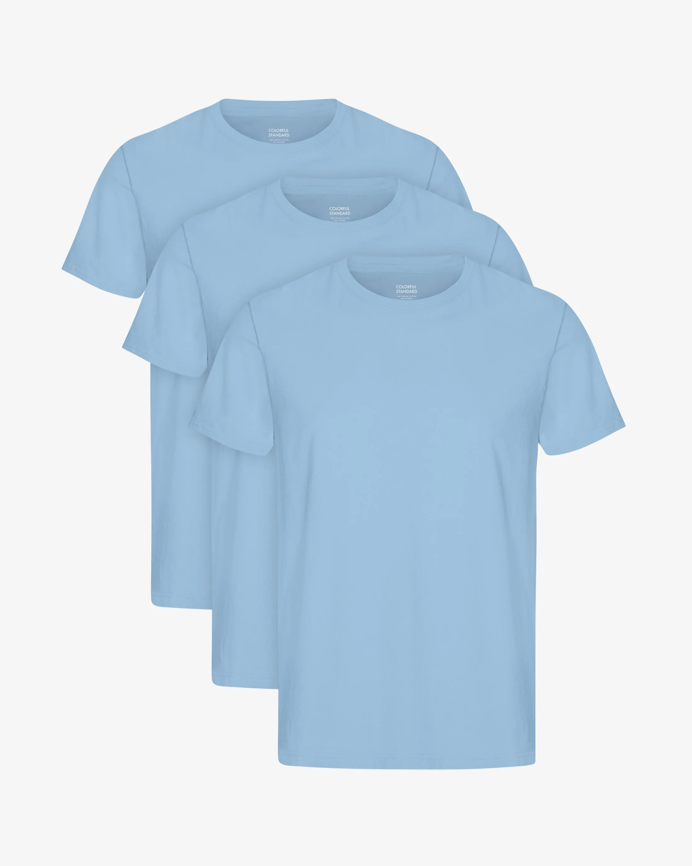 Classic Organic Tee - Seaside Blue (3-Pack) sold by Colorful Standard