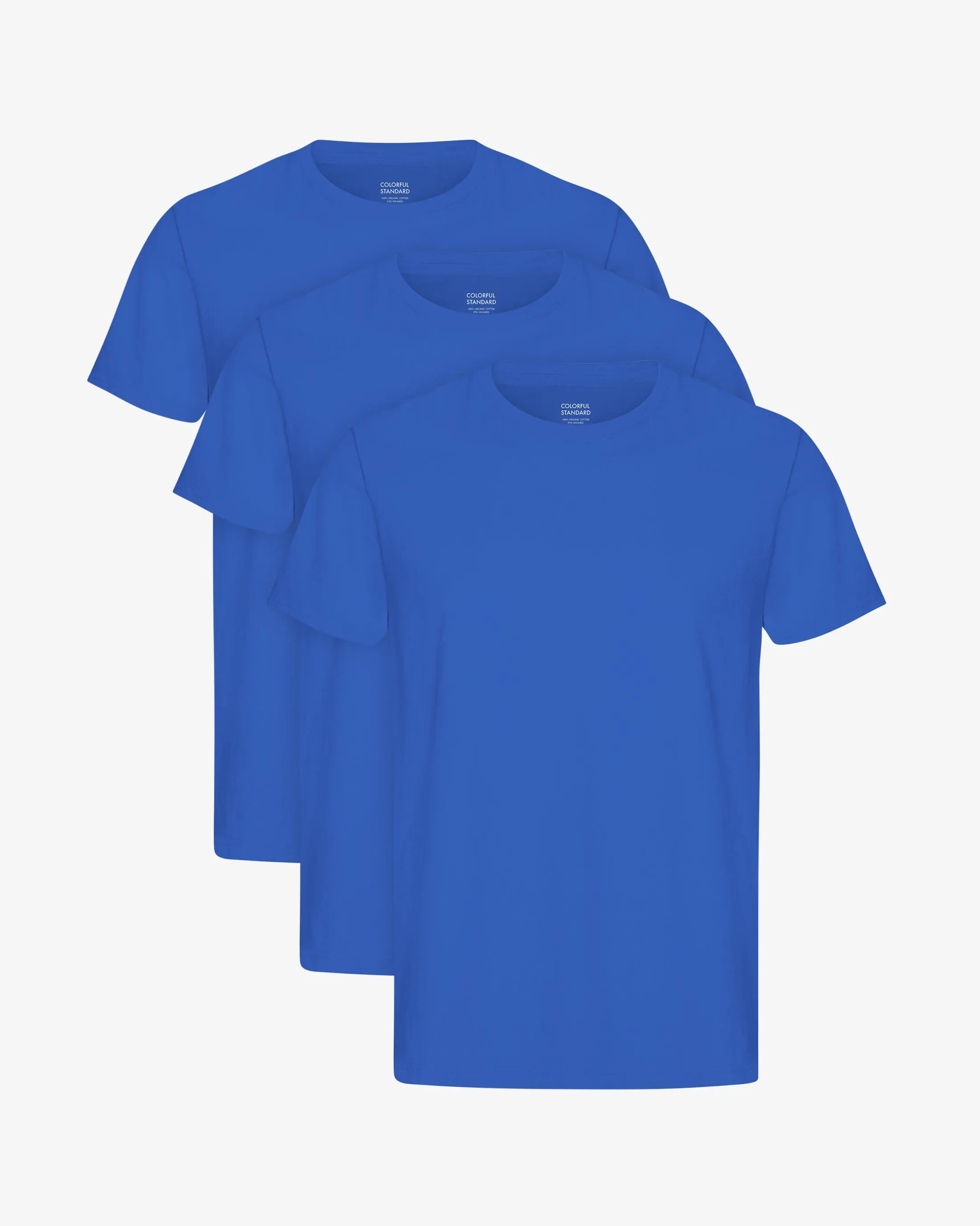 Classic Organic Tee - Sapphire Blue (3-Pack) sold by Colorful Standard