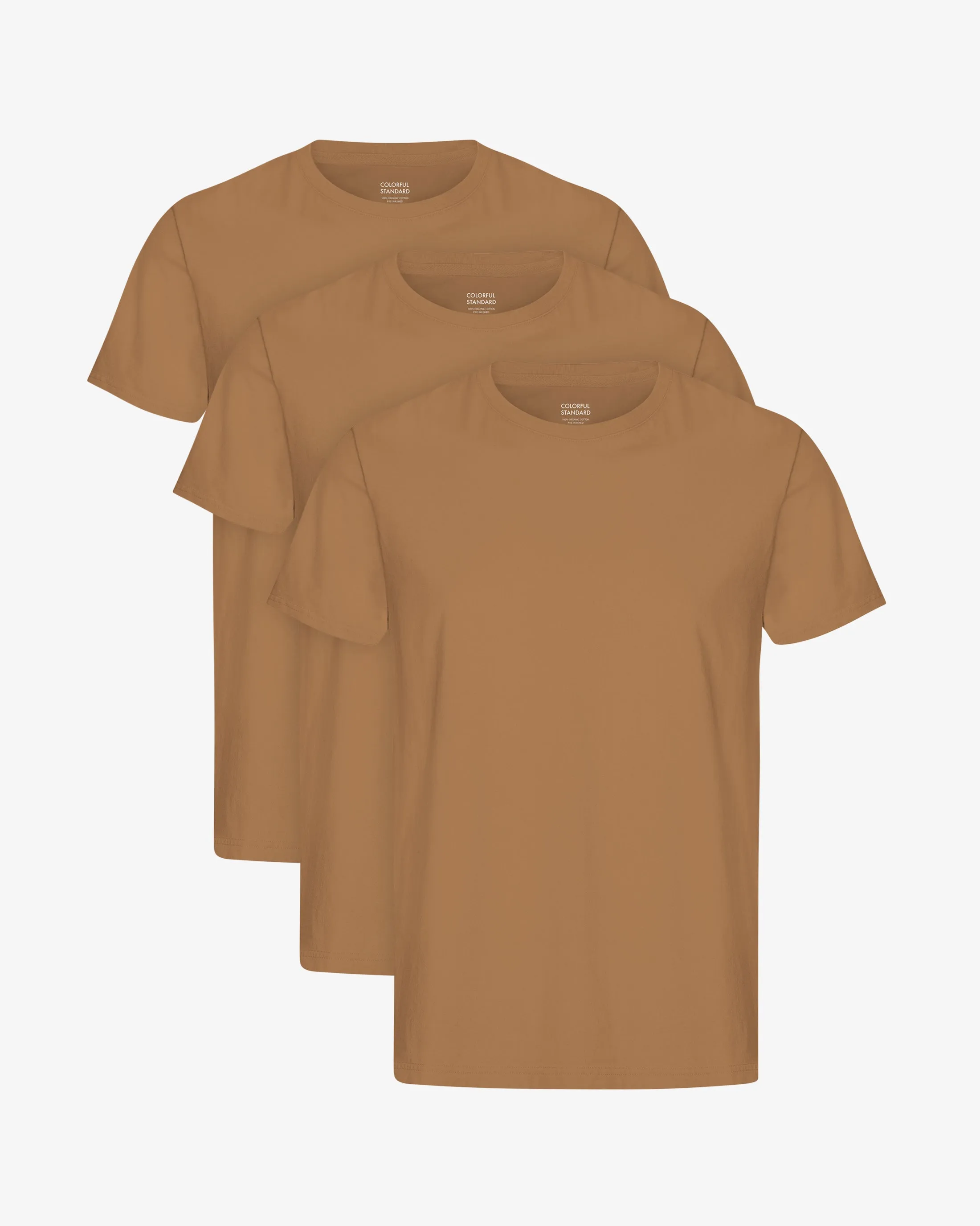 Classic Organic Tee - Sahara Camel (3-Pack) sold by Colorful Standard