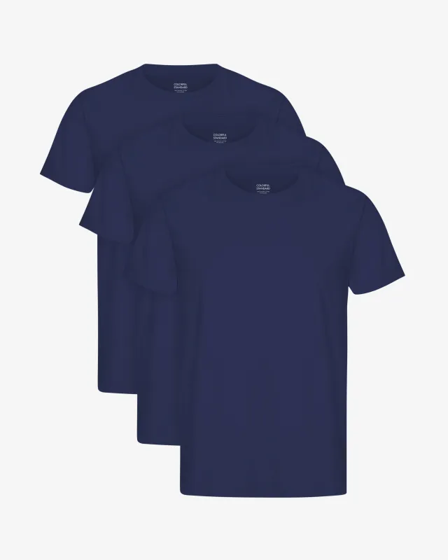 Classic Organic Tee - Marine Blue (3-Pack) sold by Colorful Standard