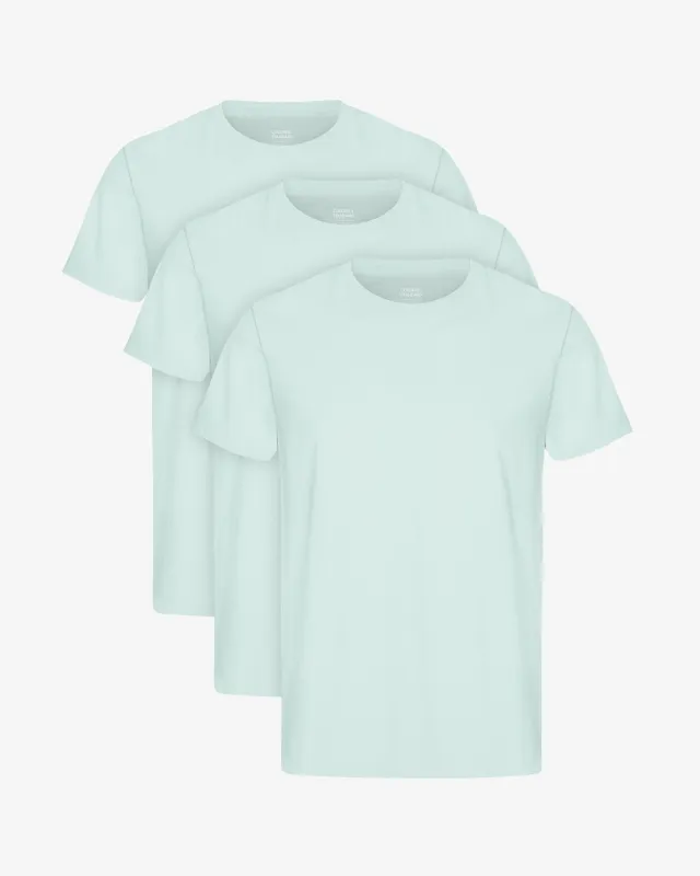 Classic Organic Tee - Light Aqua (3-Pack) sold by Colorful Standard