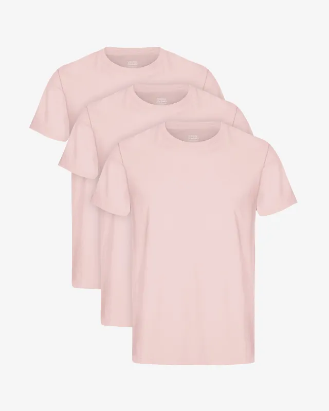 Classic Organic Tee - Faded Pink (3-Pack) sold by Colorful Standard