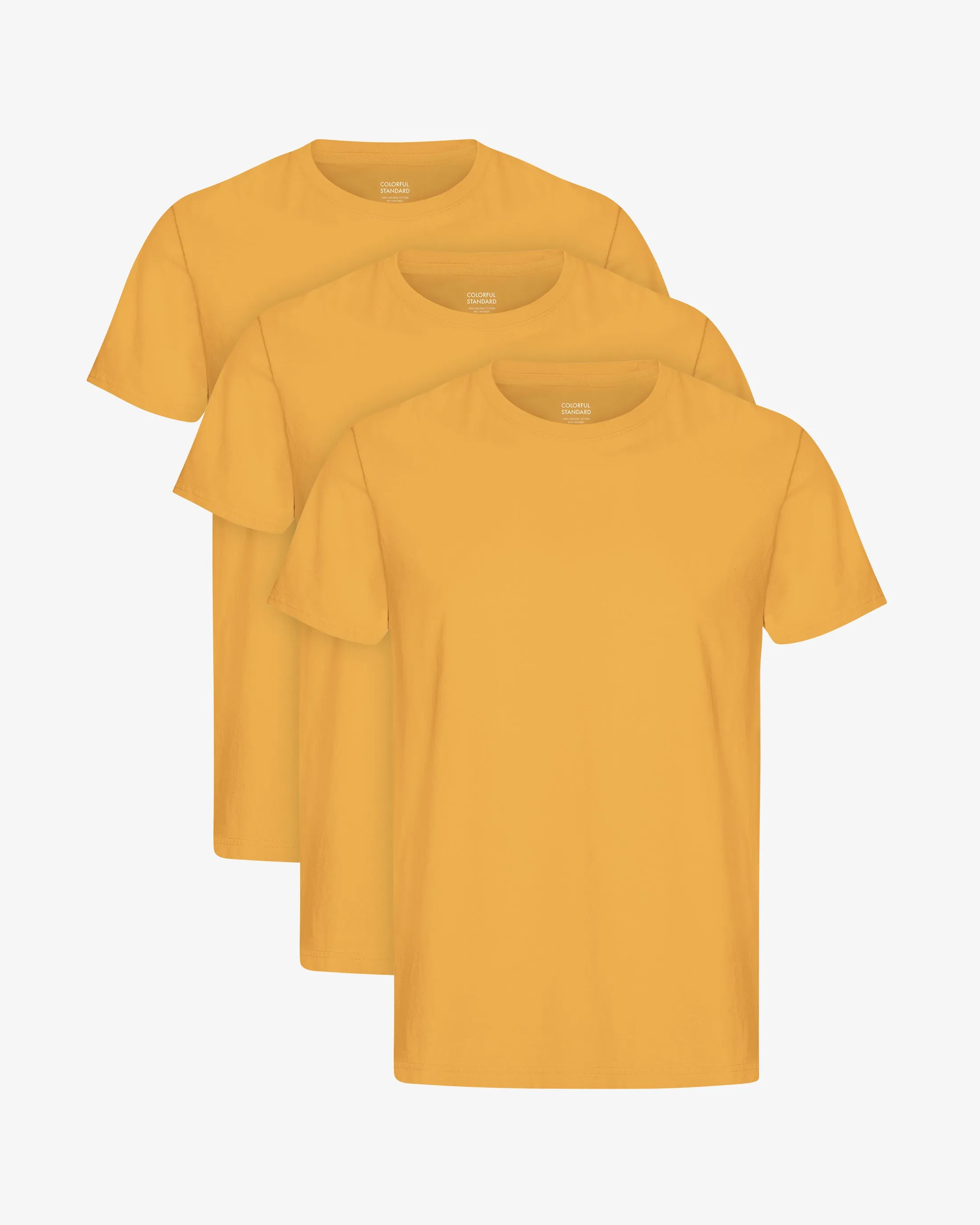 Classic Organic Tee - Burned Yellow (3-Pack) sold by Colorful Standard