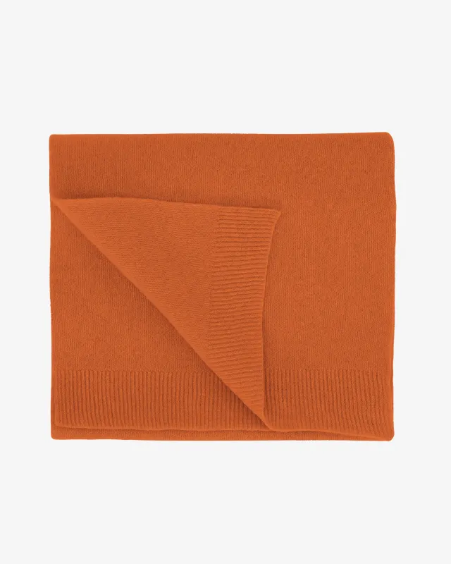 Merino Wool Scarf - Burned Orange sold by Colorful Standard