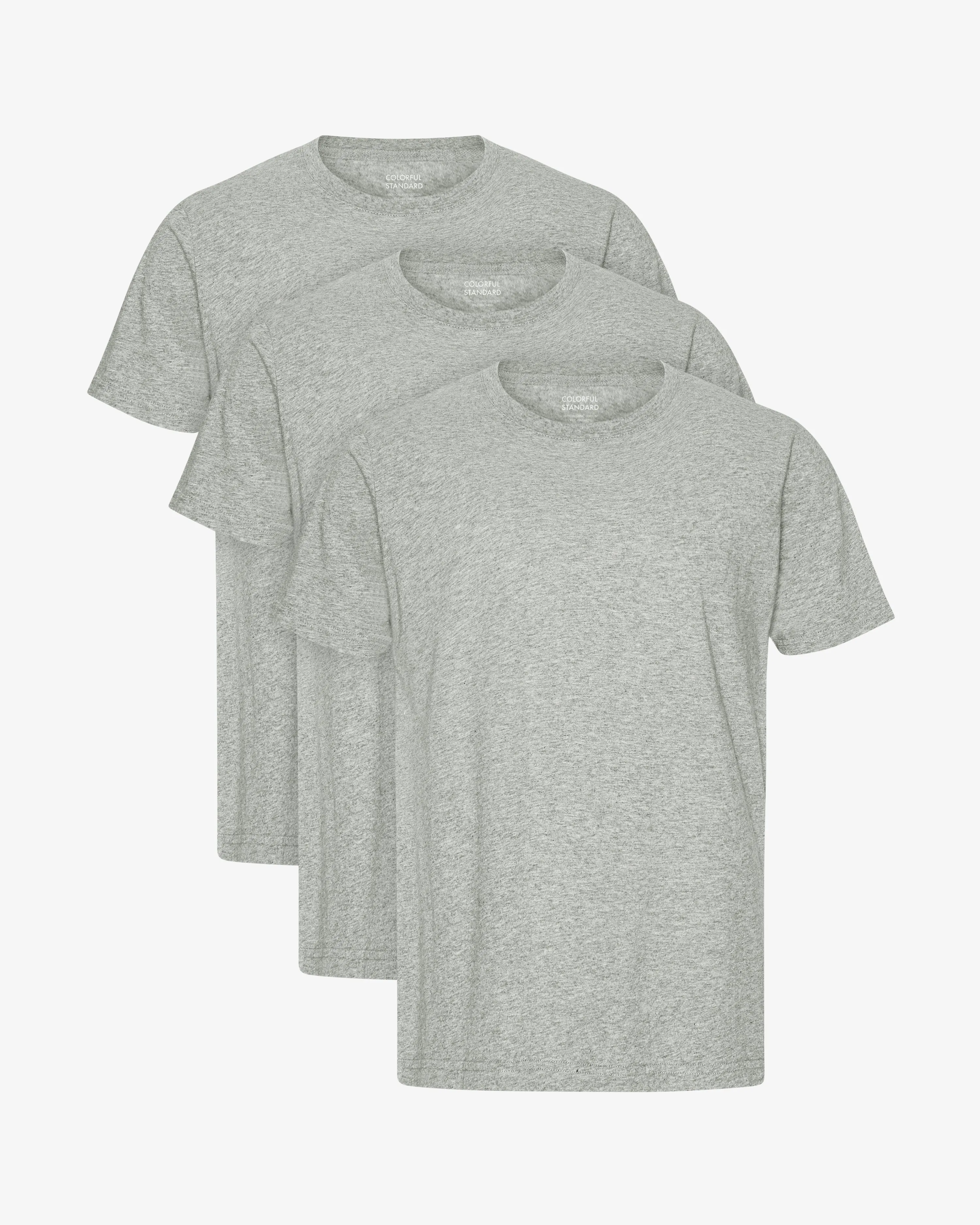 Classic Organic Tee - Heather Grey (3-Pack) sold by Colorful Standard