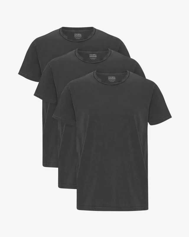Classic Organic Tee - Faded Black (3-Pack) sold by Colorful Standard