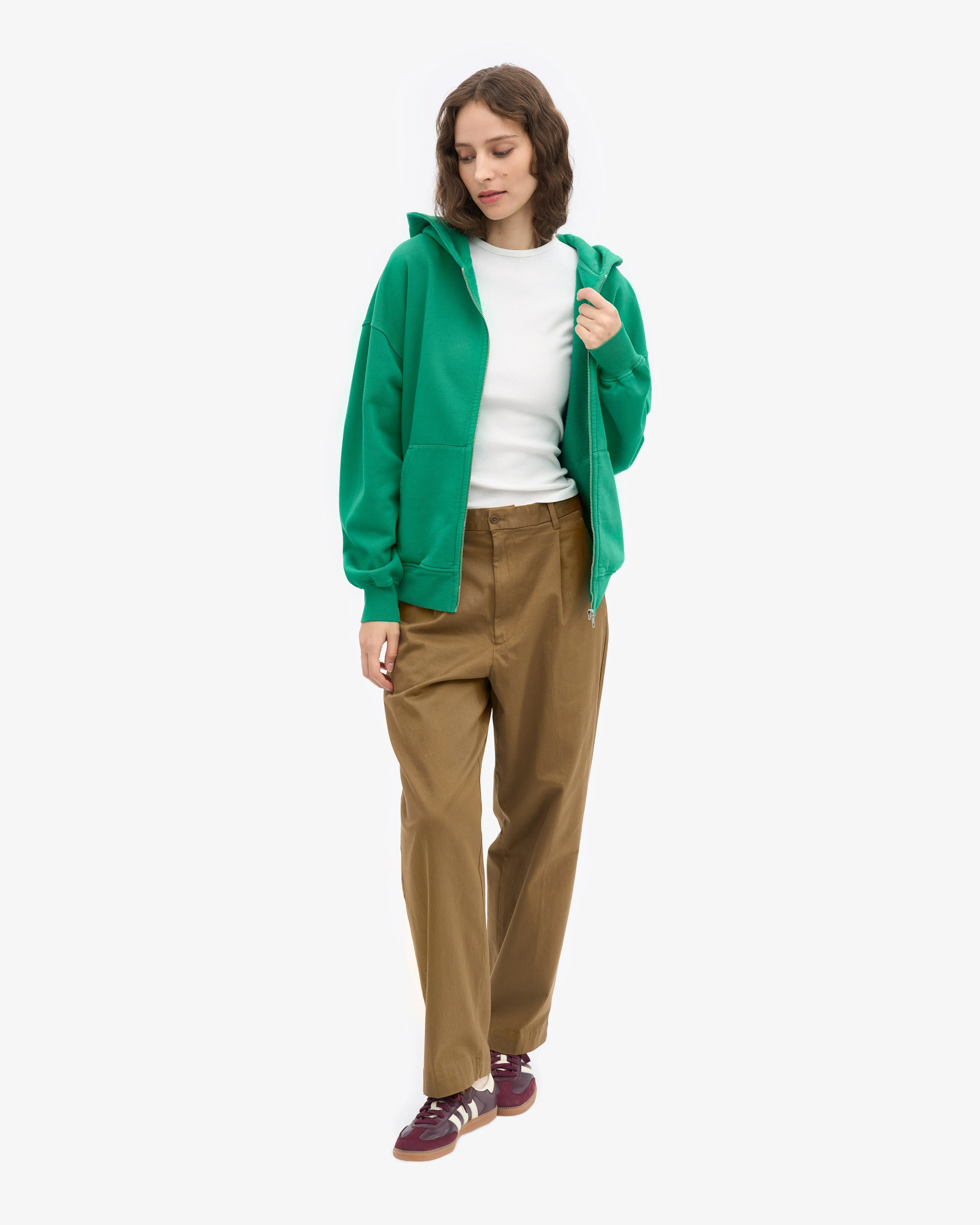 Organic Oversized Zip Hood - Kelly Green sold by Colorful Standard product image thumbnail 5