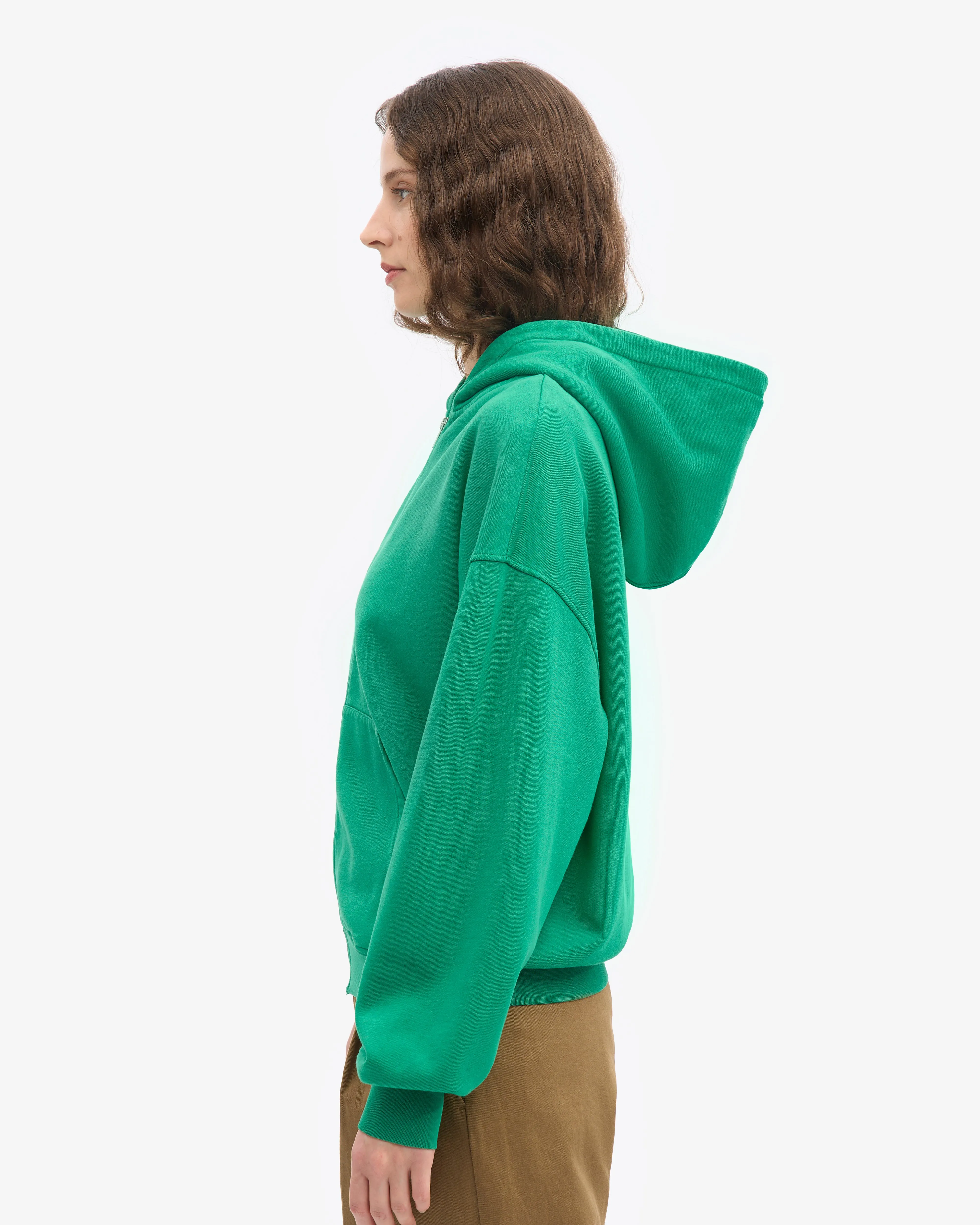 Organic Oversized Zip Hood - Kelly Green sold by Colorful Standard product image thumbnail 3