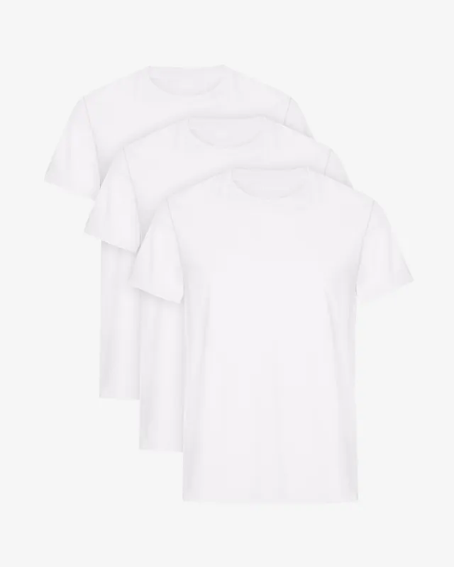 Classic Organic Tee - Optical White (3-Pack) sold by Colorful Standard
