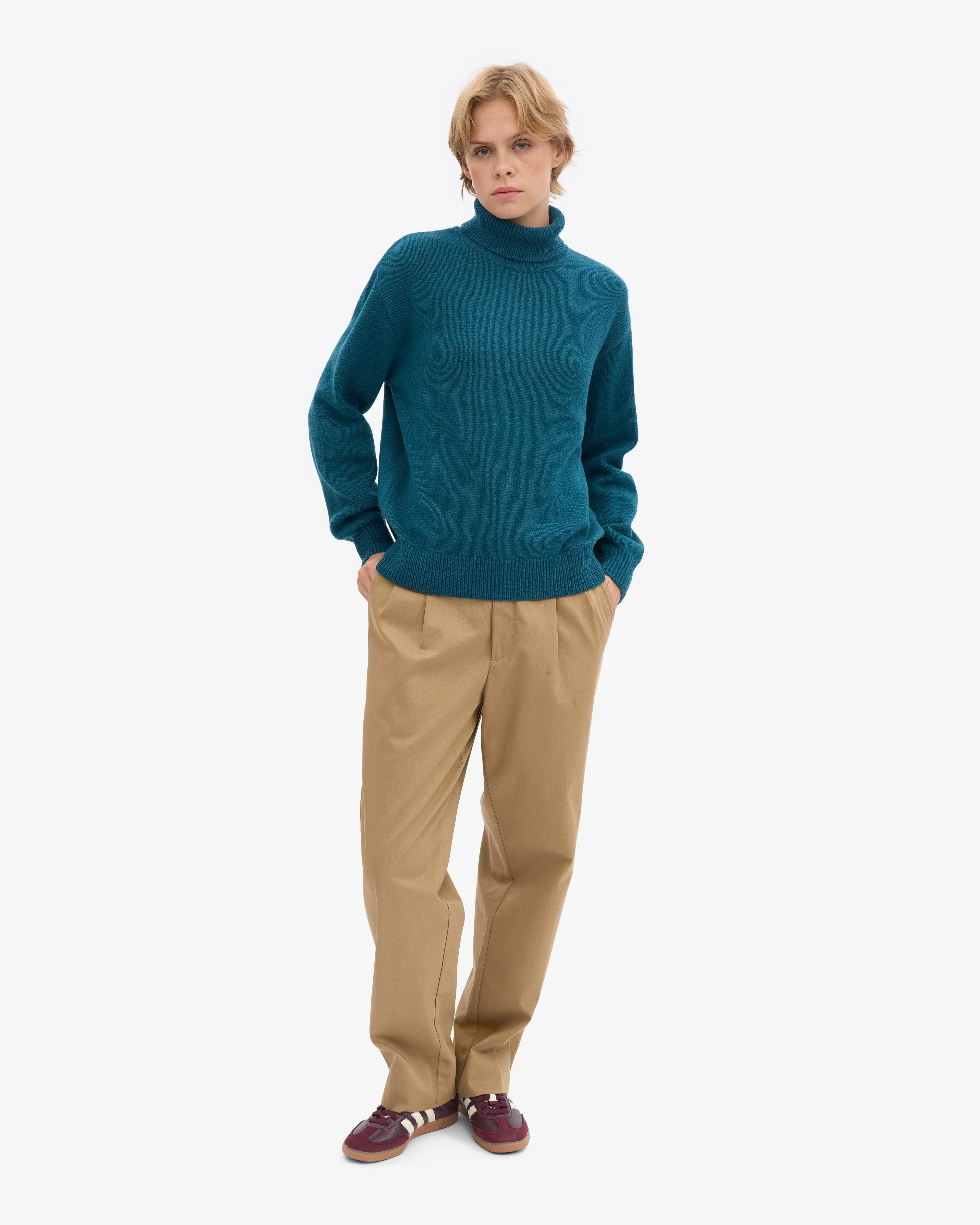 Merino Wool Turtleneck - Ocean Green sold by Colorful Standard product image thumbnail 5