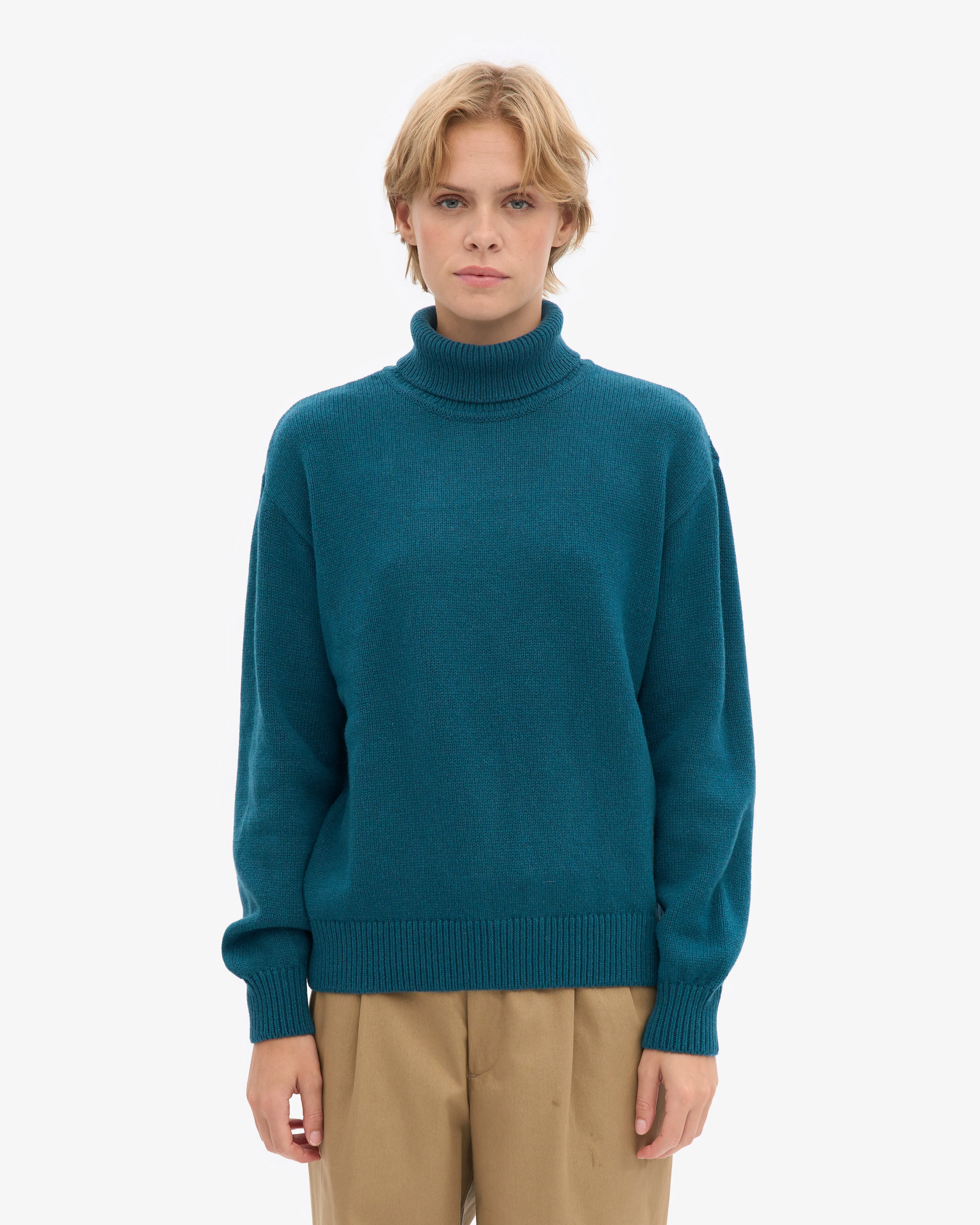 Merino Wool Turtleneck - Ocean Green sold by Colorful Standard product image thumbnail 2