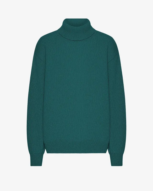 Merino Wool Turtleneck - Ocean Green sold by Colorful Standard