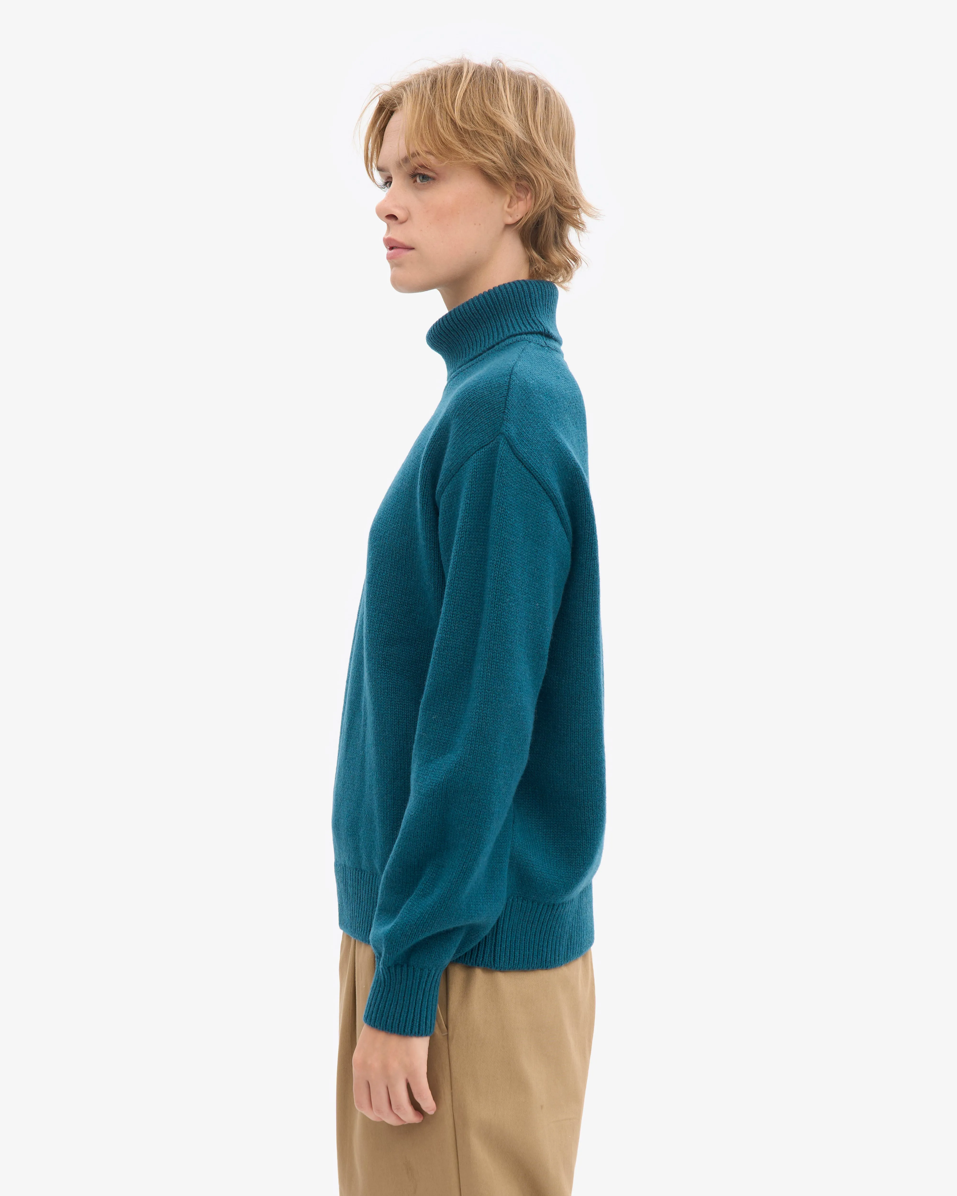 Merino Wool Turtleneck - Ocean Green sold by Colorful Standard product image thumbnail 3