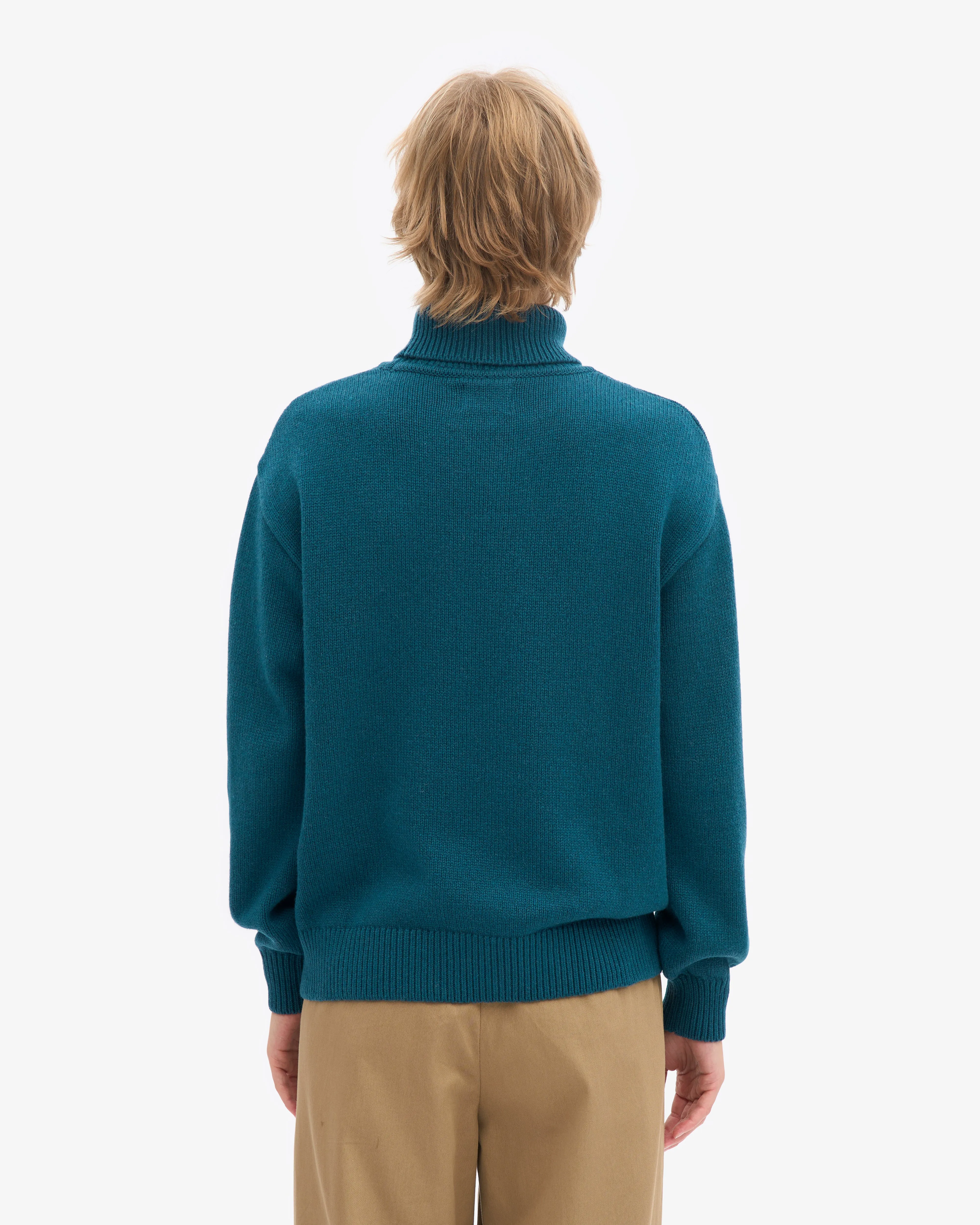 Merino Wool Turtleneck - Ocean Green sold by Colorful Standard product image thumbnail 4
