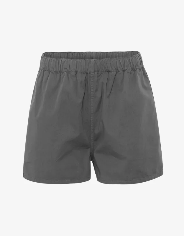 Women Organic Twill Shorts - Storm Grey sold by Colorful Standard