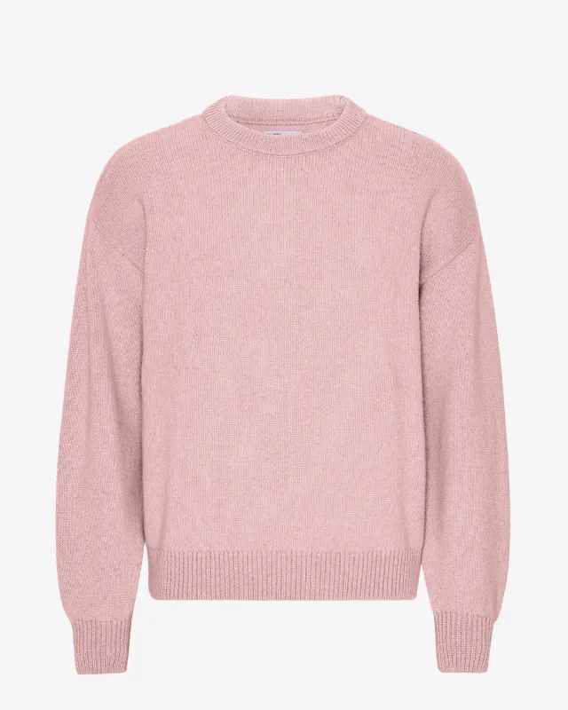 Oversized Merino Wool Crew - Faded Pink sold by Colorful Standard