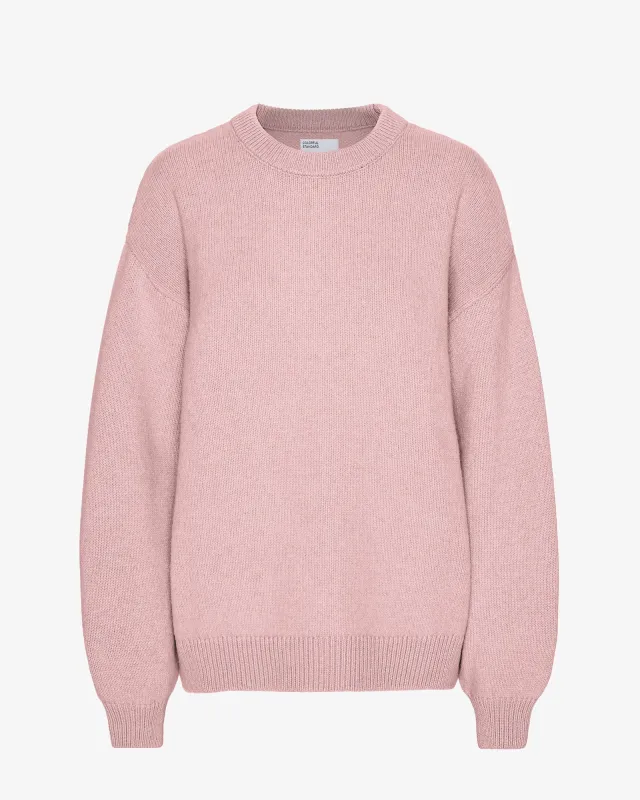 Oversized Merino Wool Crew - Faded Pink sold by Colorful Standard