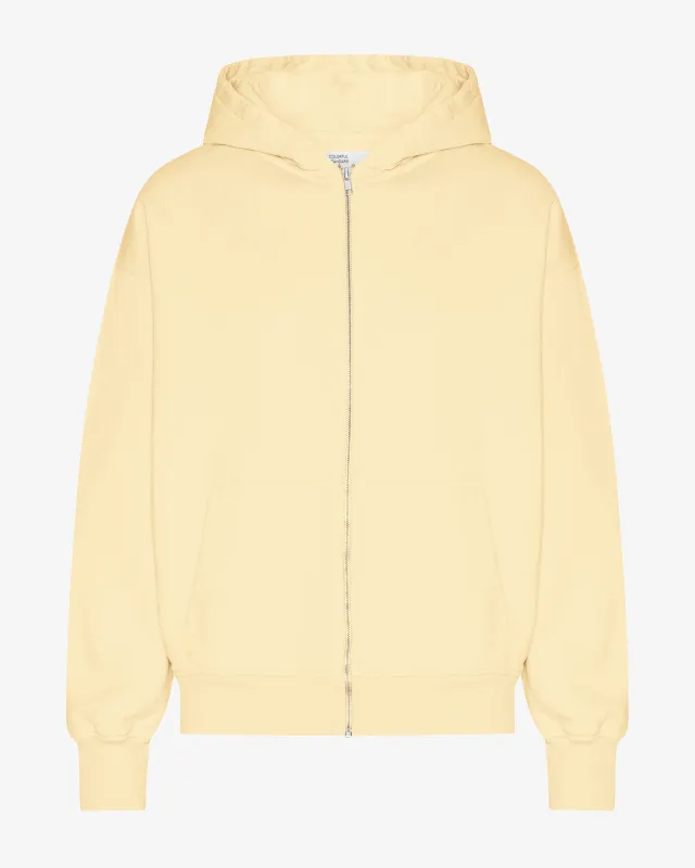 Organic Oversized Zip Hood - Soft Yellow sold by Colorful Standard