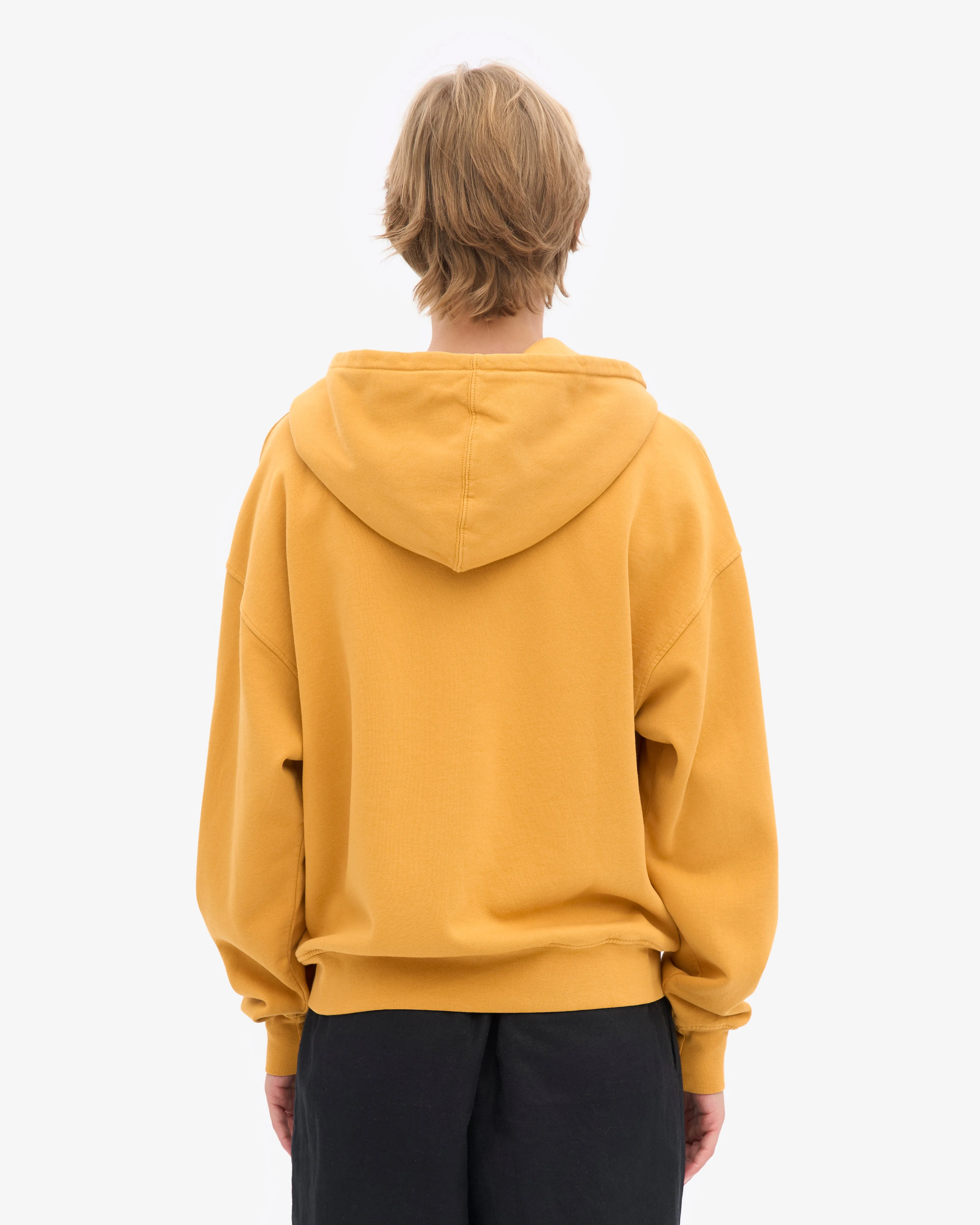 Organic Oversized Zip Hood - Burned Yellow sold by Colorful Standard product image thumbnail 4