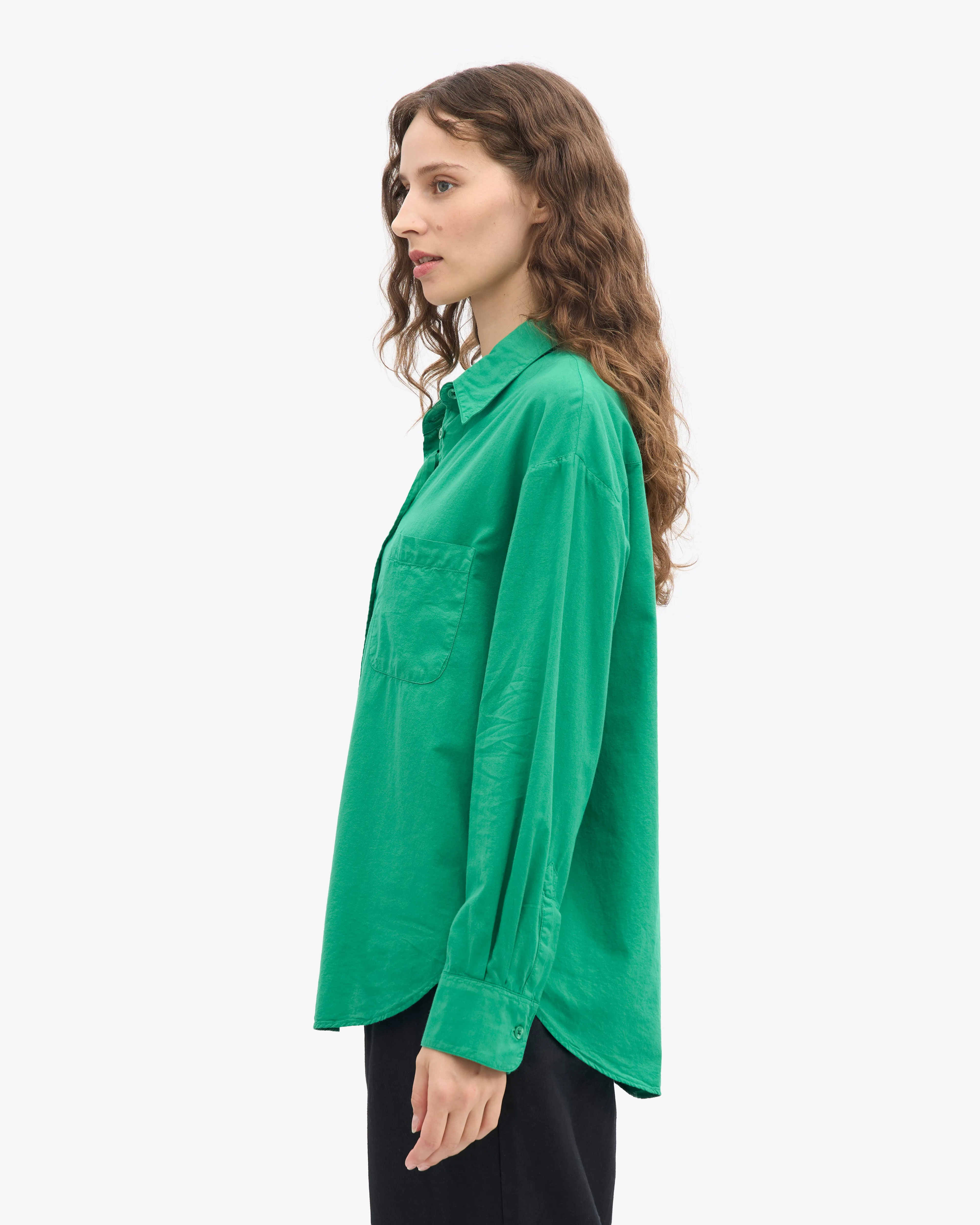 Organic Oversized Shirt - Kelly Green sold by Colorful Standard product image thumbnail 3