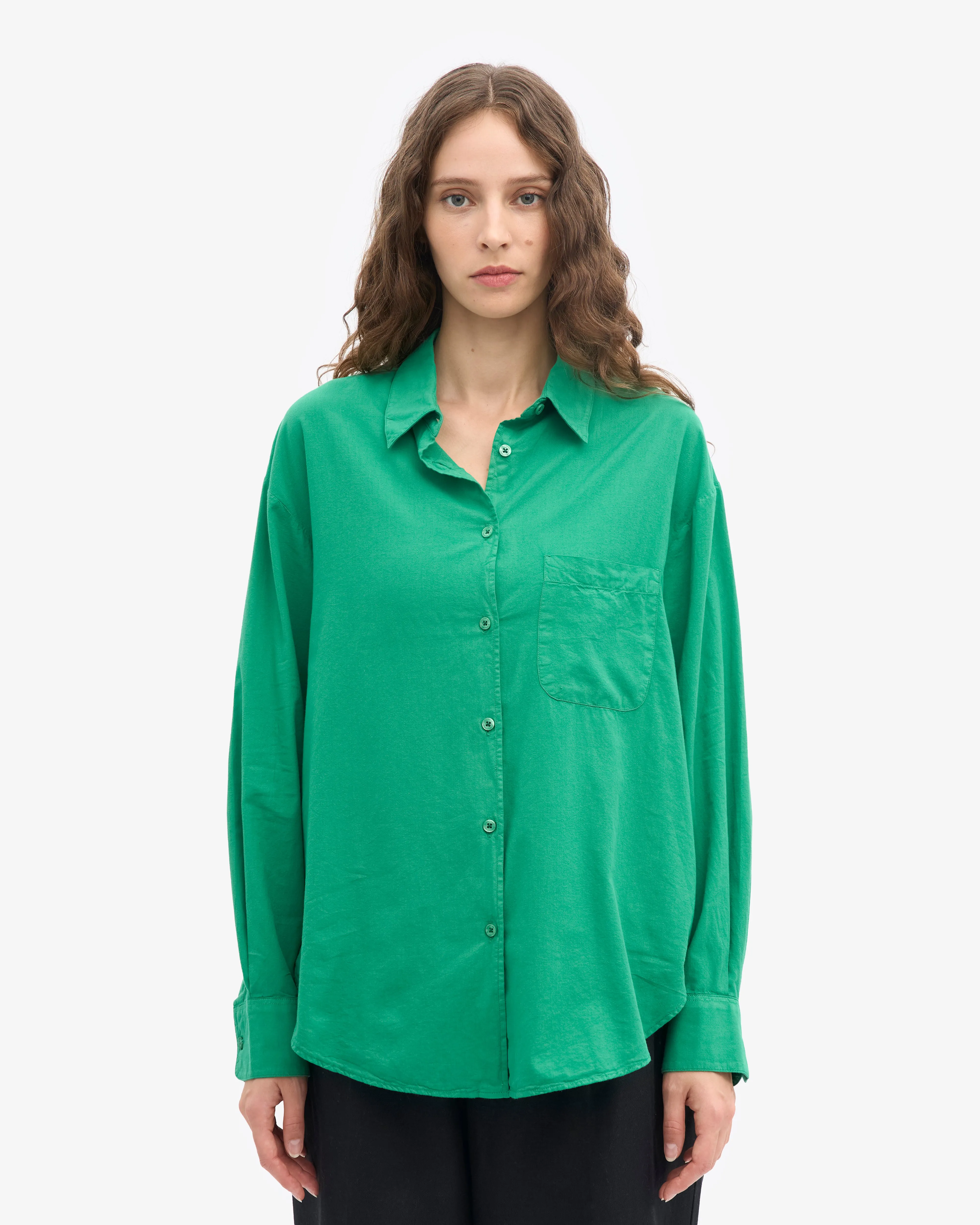 Organic Oversized Shirt - Kelly Green sold by Colorful Standard product image thumbnail 2
