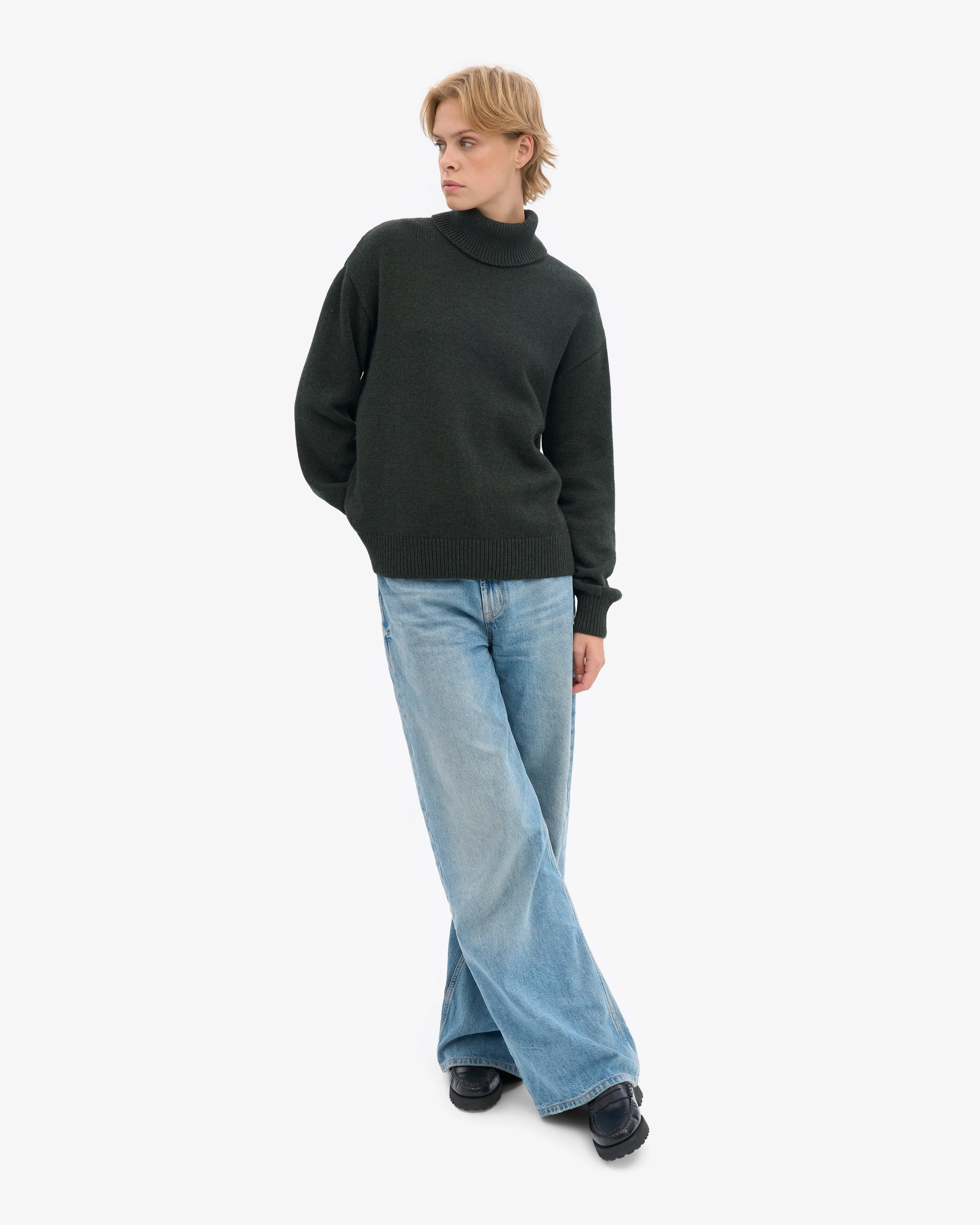 Merino Wool Turtleneck - Hunter Green sold by Colorful Standard product image thumbnail 5