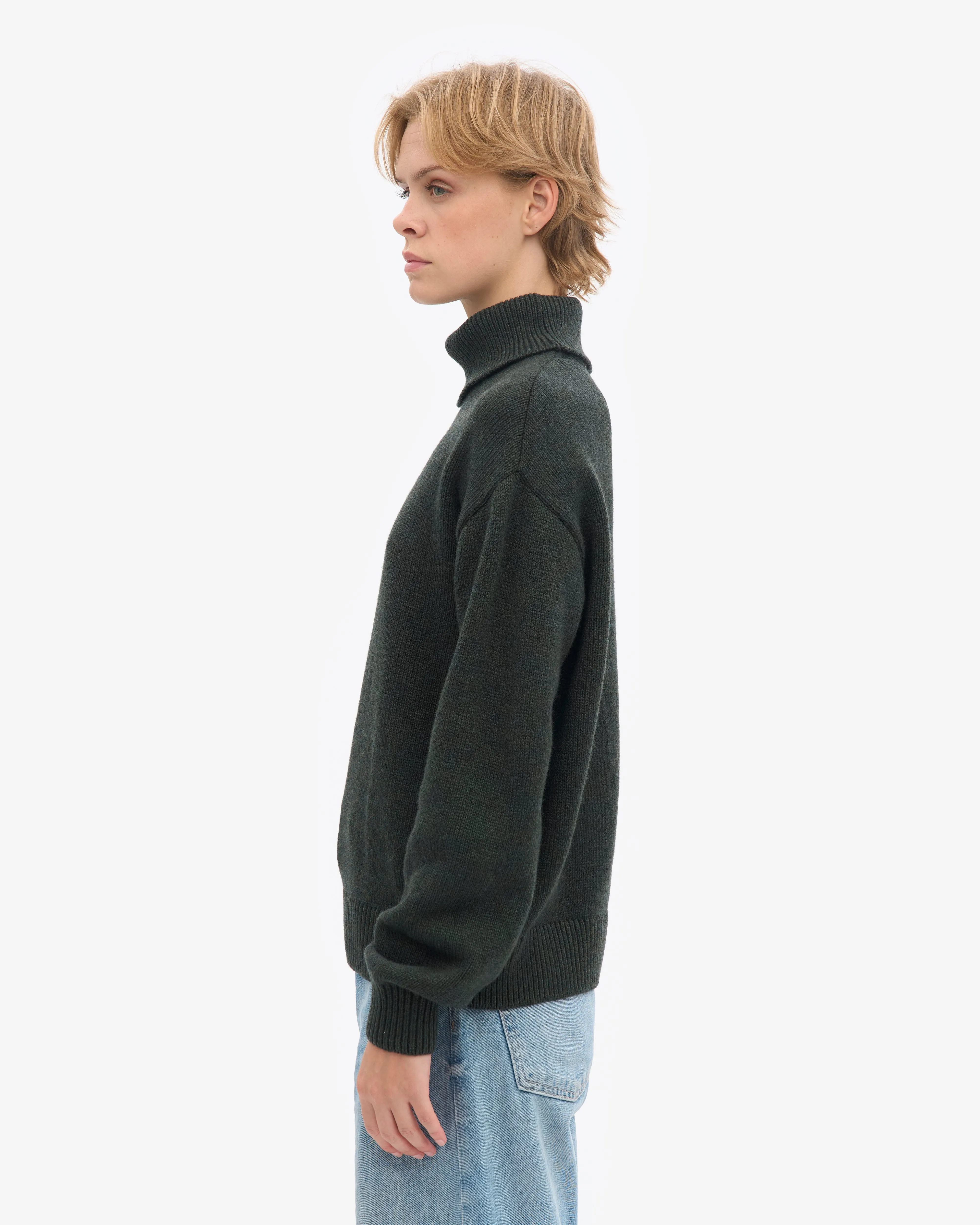 Merino Wool Turtleneck - Hunter Green sold by Colorful Standard product image thumbnail 3