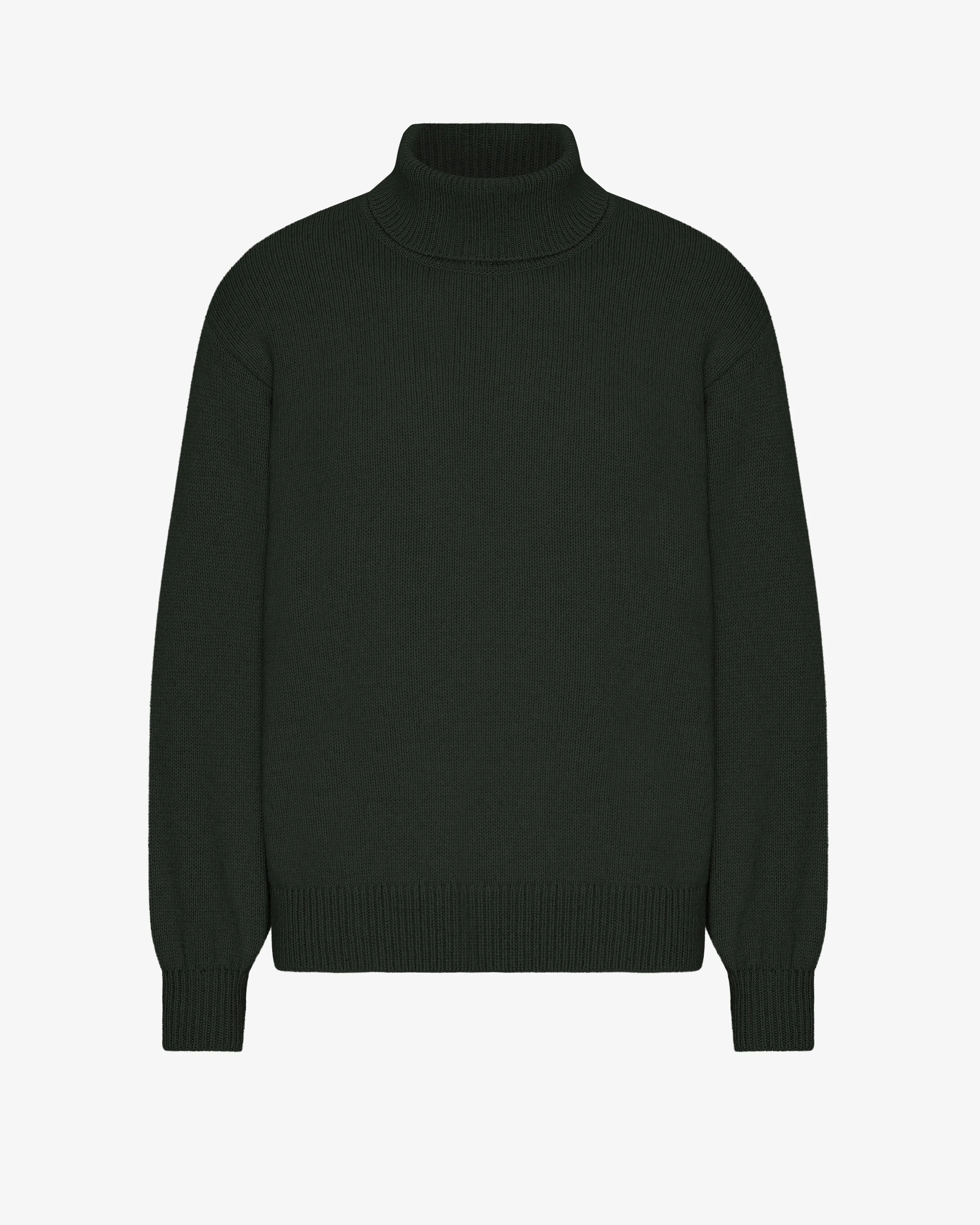 Merino Wool Turtleneck - Hunter Green sold by Colorful Standard
