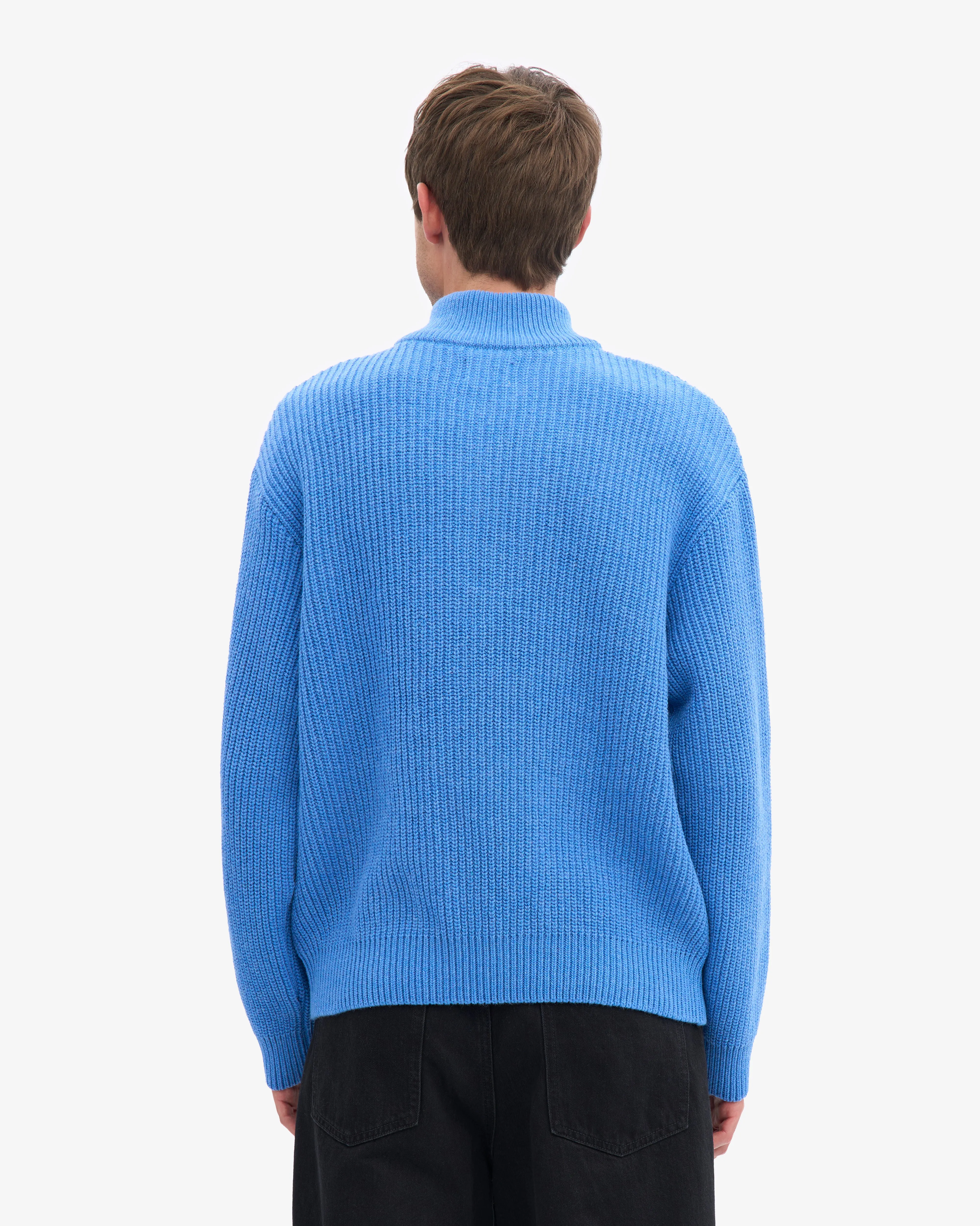 Merino Quarter Zip - Pacific Blue sold by Colorful Standard product image thumbnail 4