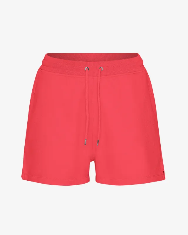 Women Organic Sweatshorts - Red Tangerine sold by Colorful Standard