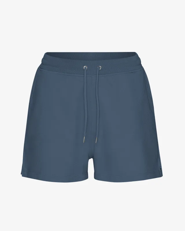 Women Organic Sweatshorts - Petrol Blue sold by Colorful Standard