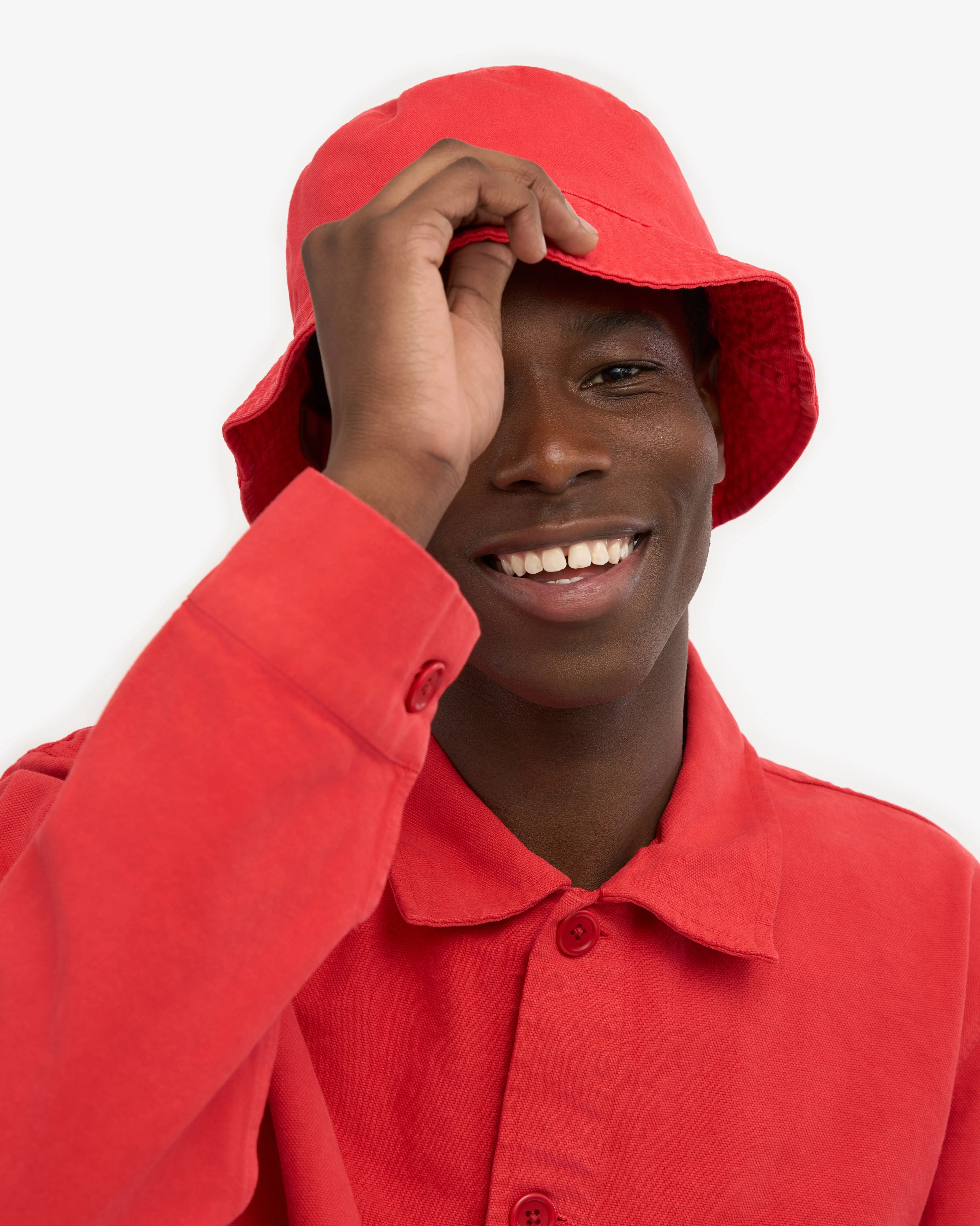 Organic Cotton Bucket Hat - Red Tangerine sold by Colorful Standard product image thumbnail 4