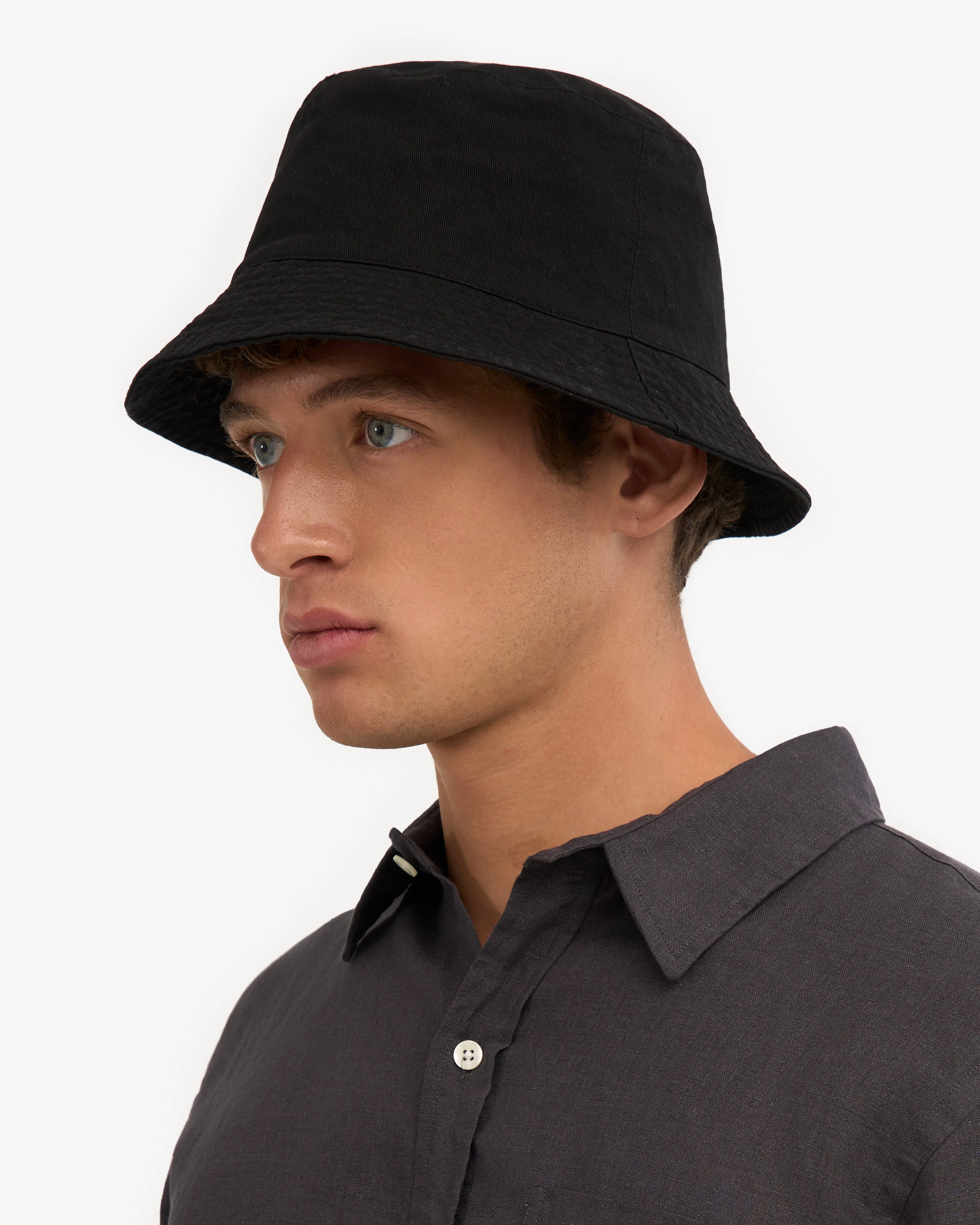 Organic Cotton Bucket Hat - Deep Black sold by Colorful Standard product image thumbnail 2